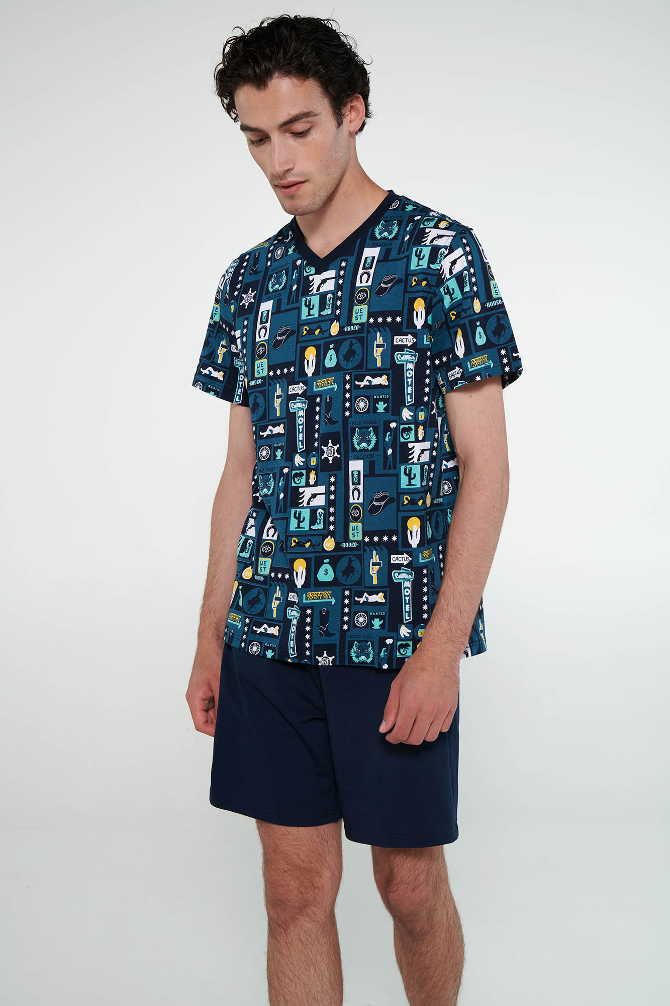 Vamp - Πυτζάμα με Κοντό Μανίκι