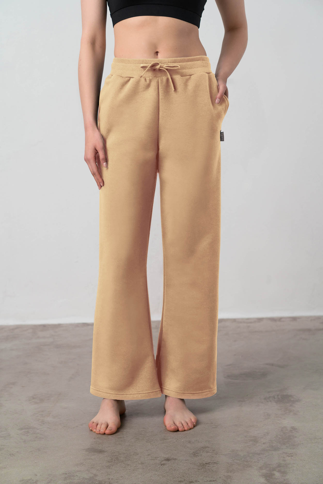 Vamp - Μονόχρωμο Παντελόνι Καμπάνα