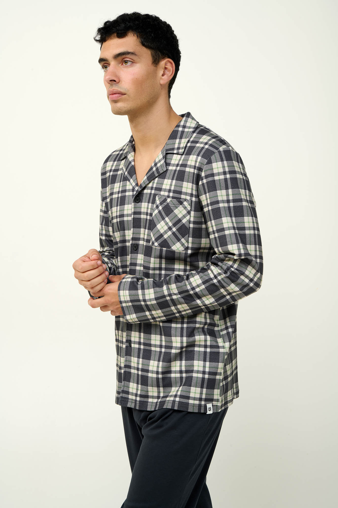 Vamp - Ανδρική Βαμβακερή Κουμπωτή Πυτζάμα