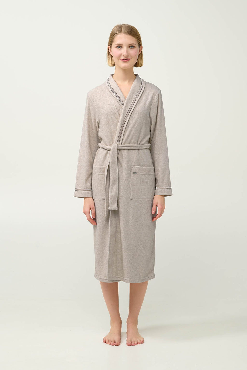 Vamp - Γυναικεία Σταυρωτή Frottee Ρόμπα