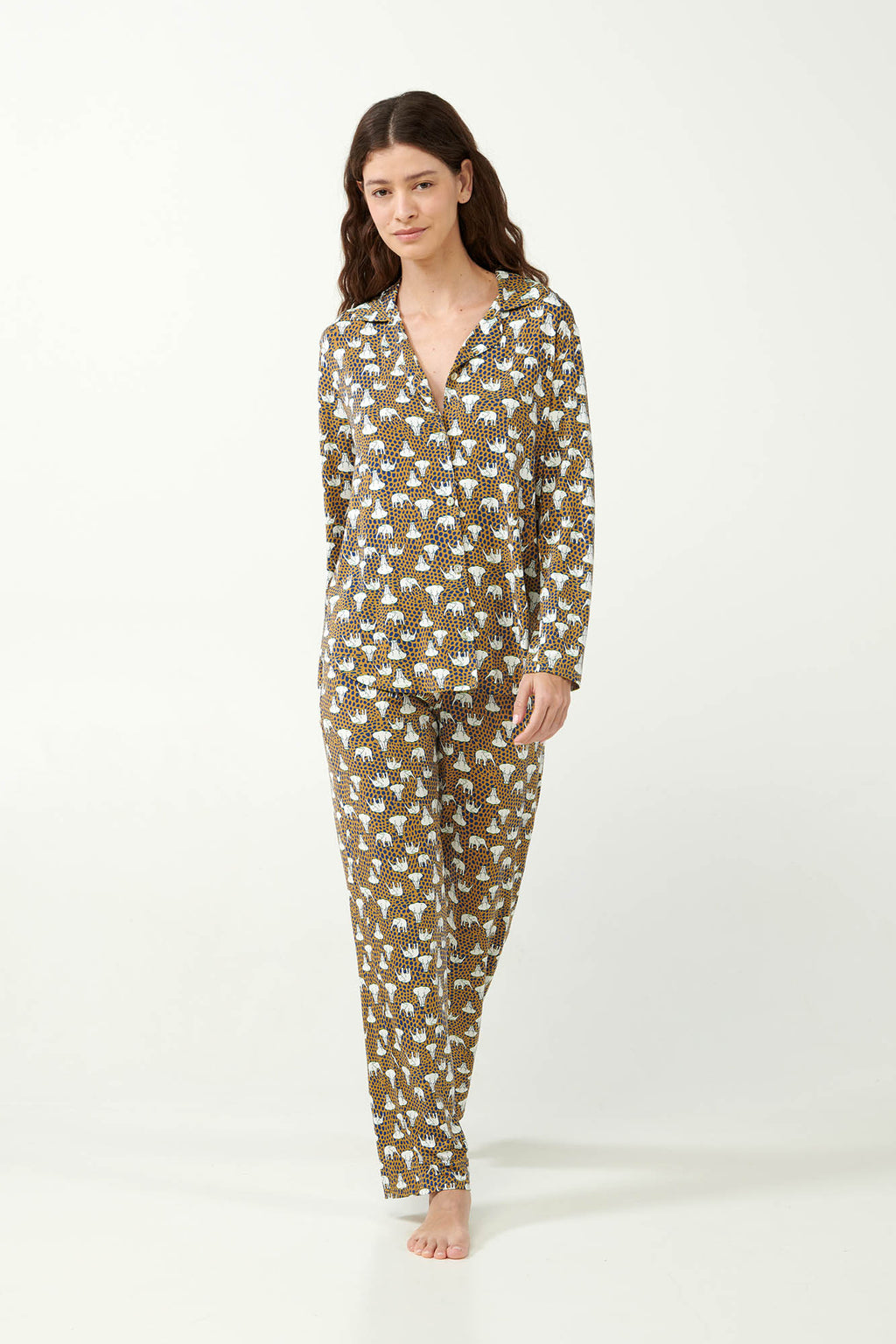 Vamp - Κουμπωτή Πυτζάμα με Ελέφαντες