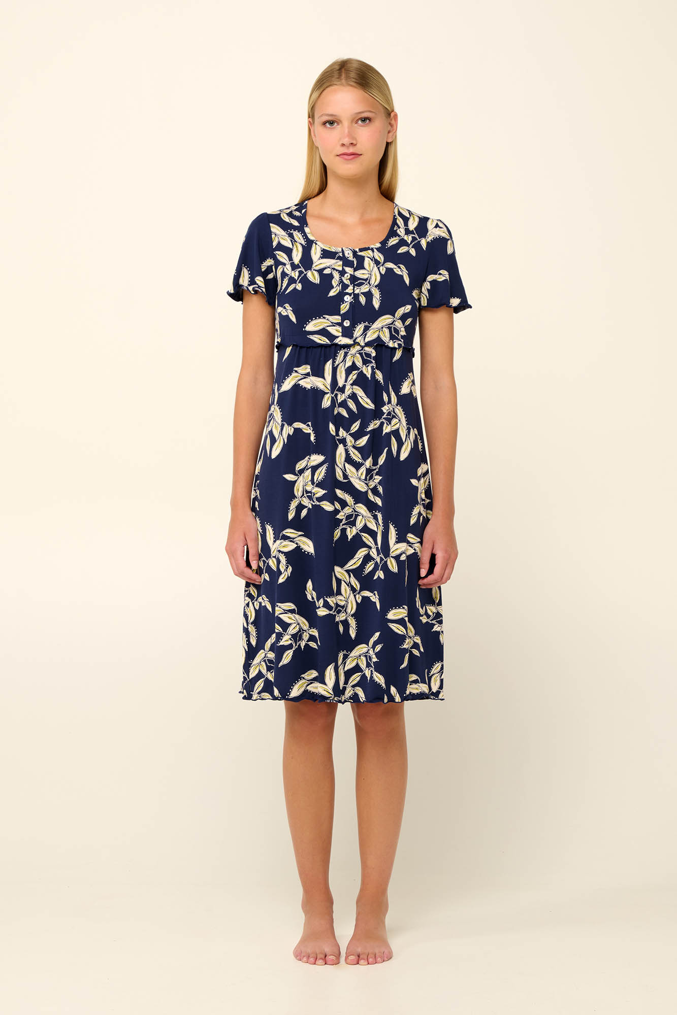 Vamp - Καλοκαιρινό Νυχτικό Εγκυμοσύνης και Θηλασμού με Σούρες