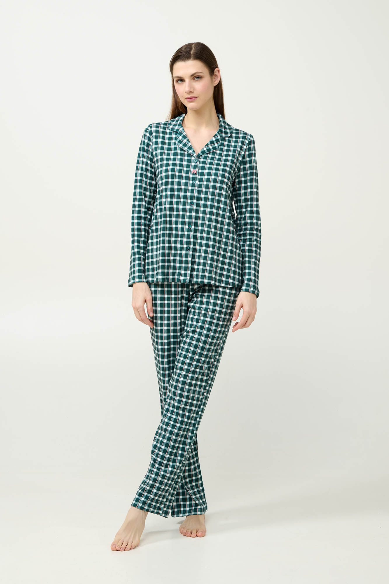 Vamp - Βαμβακερή Κουμπωτή Γυναικεία Πυτζάμα