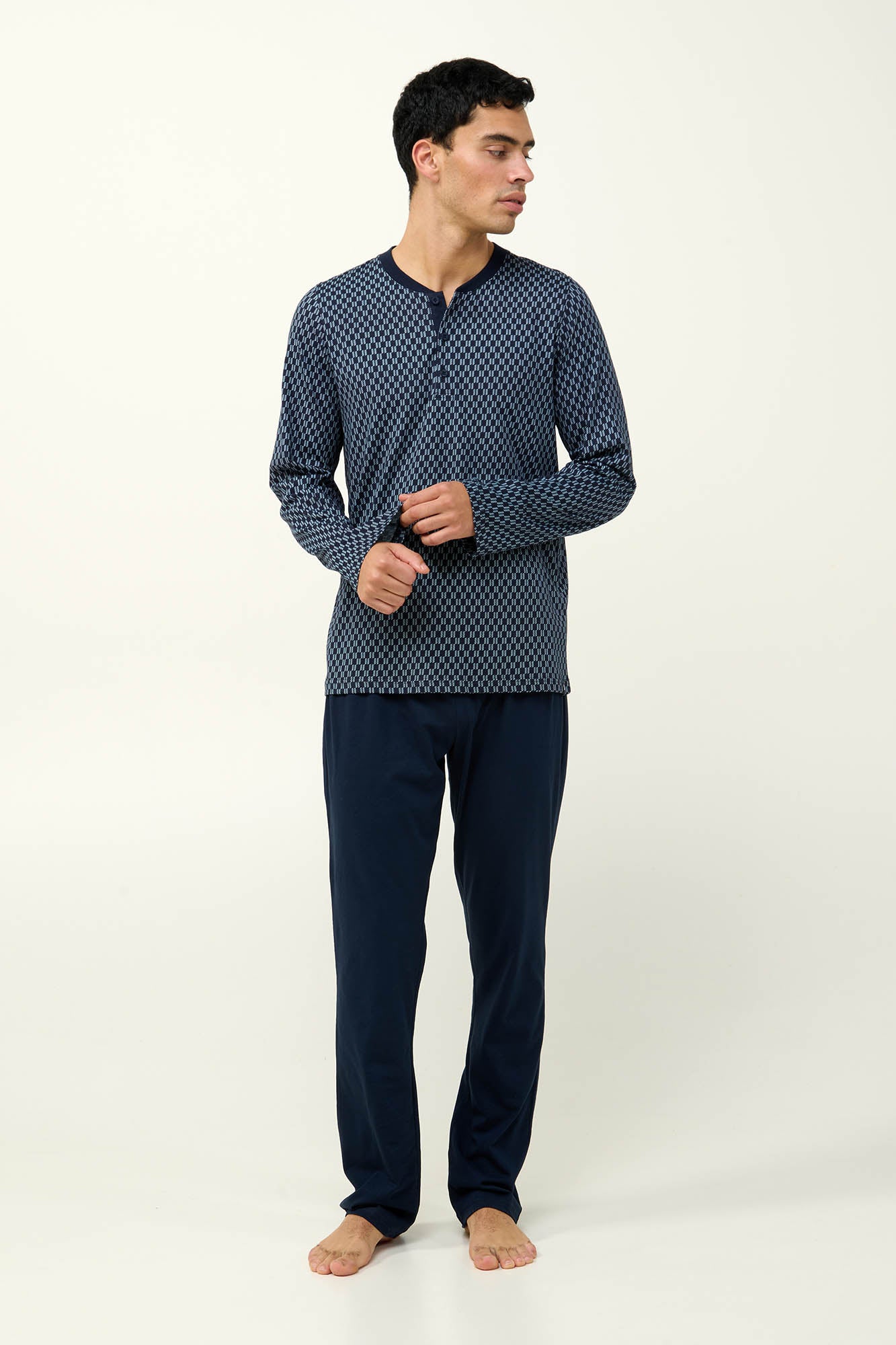 Vamp - Ανδρική Βαμβακερή Πυτζάμα με Πατιλέτα