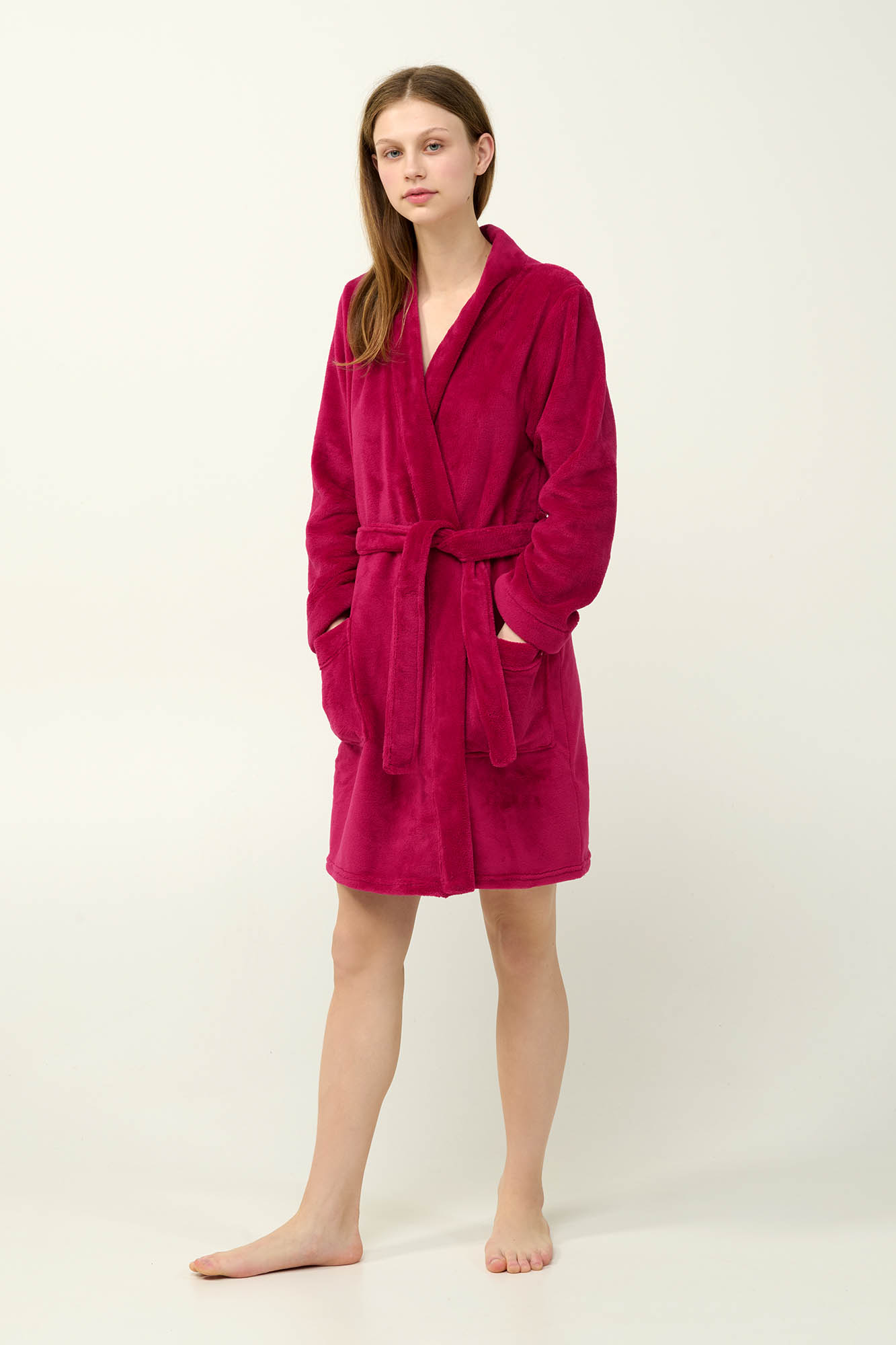 Vamp - Μονόχρωμη Σταυρωτή Ρόμπα