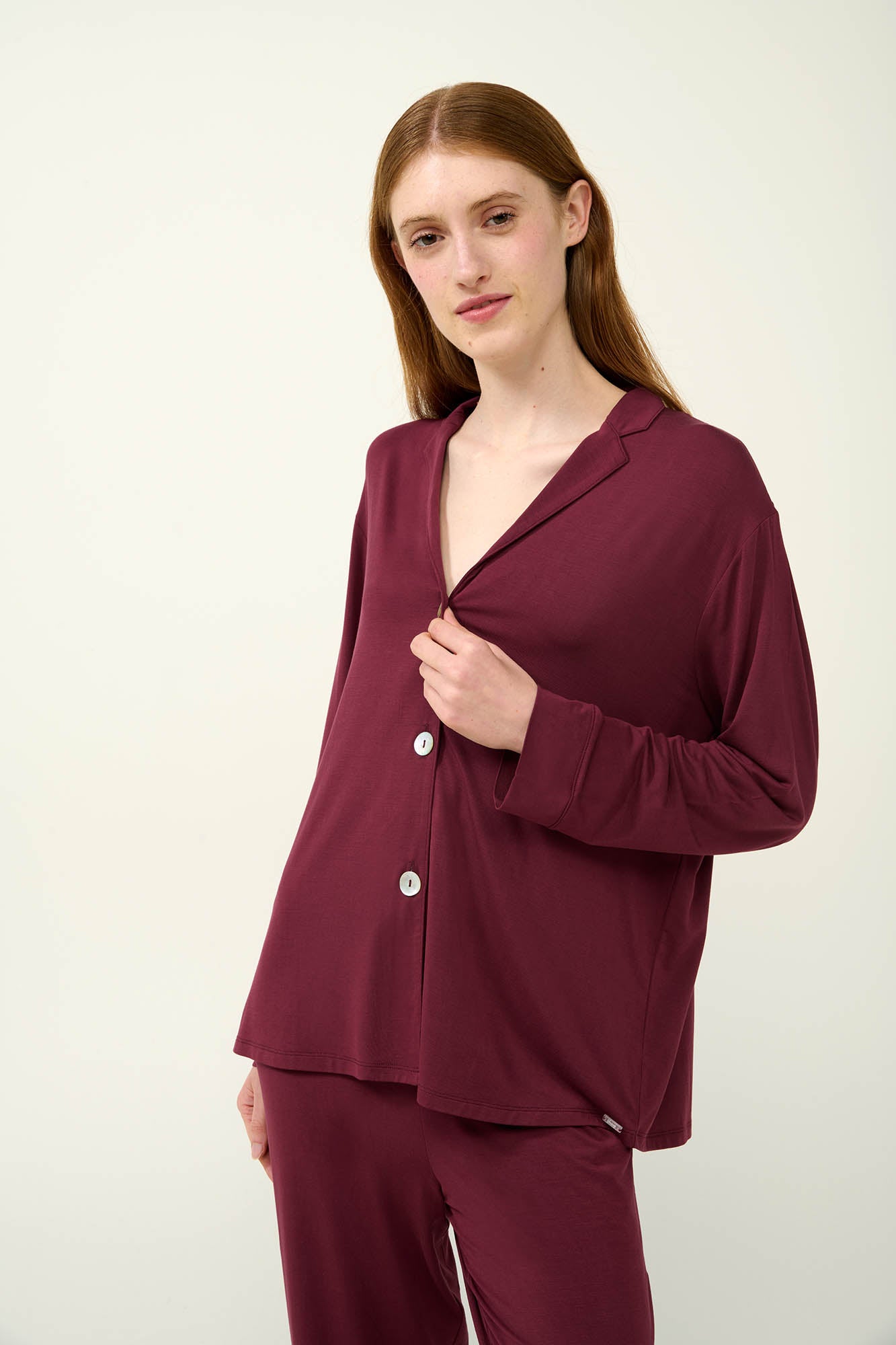 Vamp - Κουμπωτή Γυναικεία Πυτζάμα Micromodal