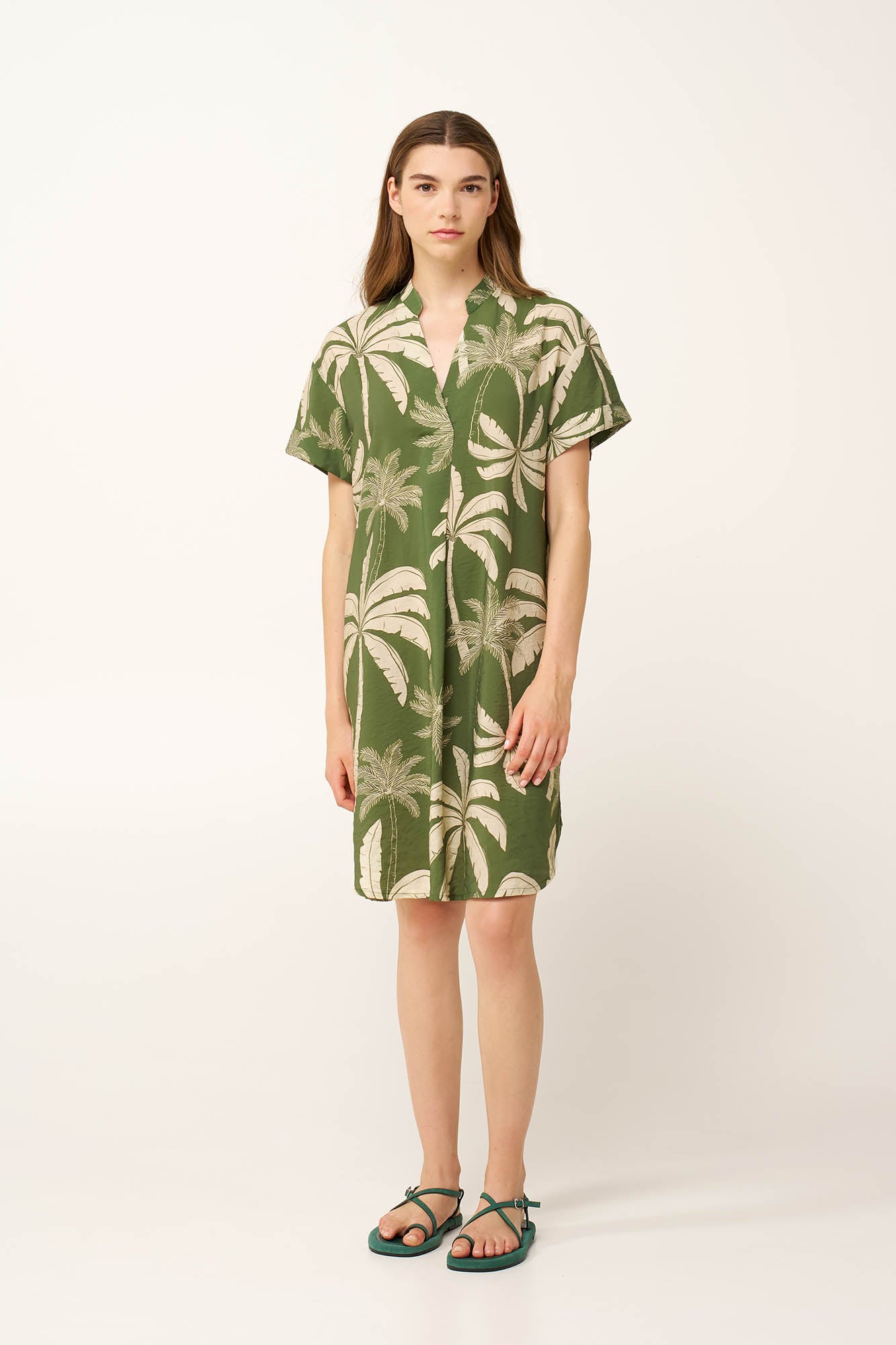 Vamp - Καλοκαιρινό Tropic Φόρεμα με V