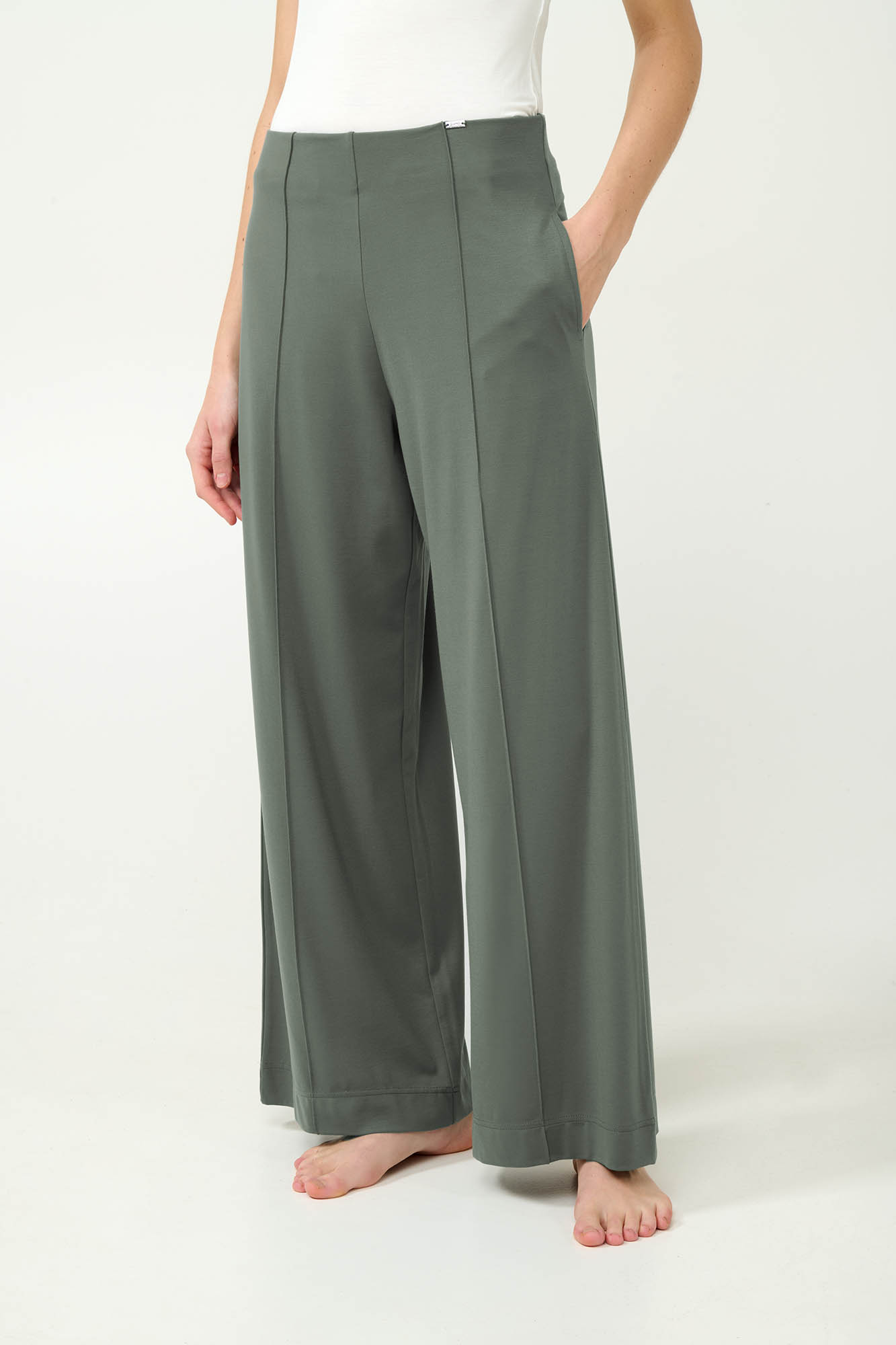 Vamp - Γυναικείο Lounge Φαρδύ Παντελόνι