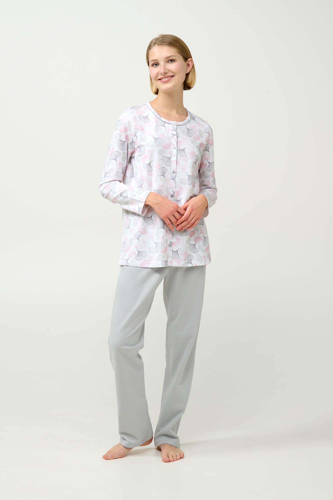 Vamp - Γυναικεία Φούτερ Κουμπωτή Πυτζάμα