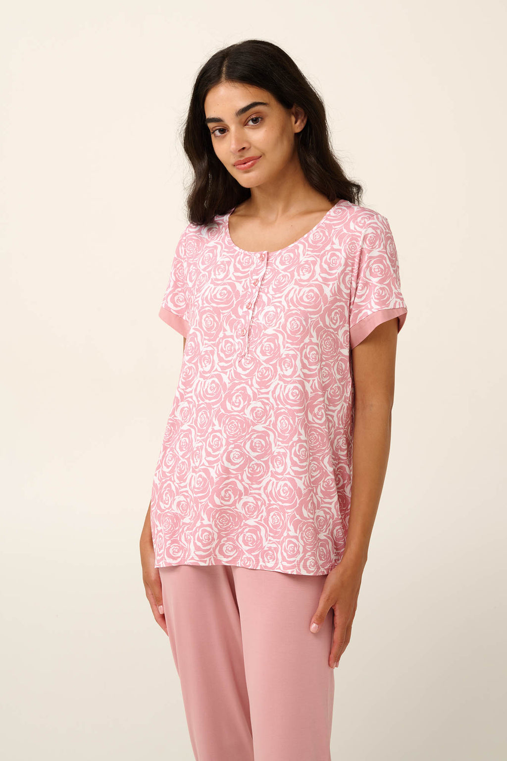 Vamp - Γυναικεία Πυτζάμα Micromodal με Πατιλέτα