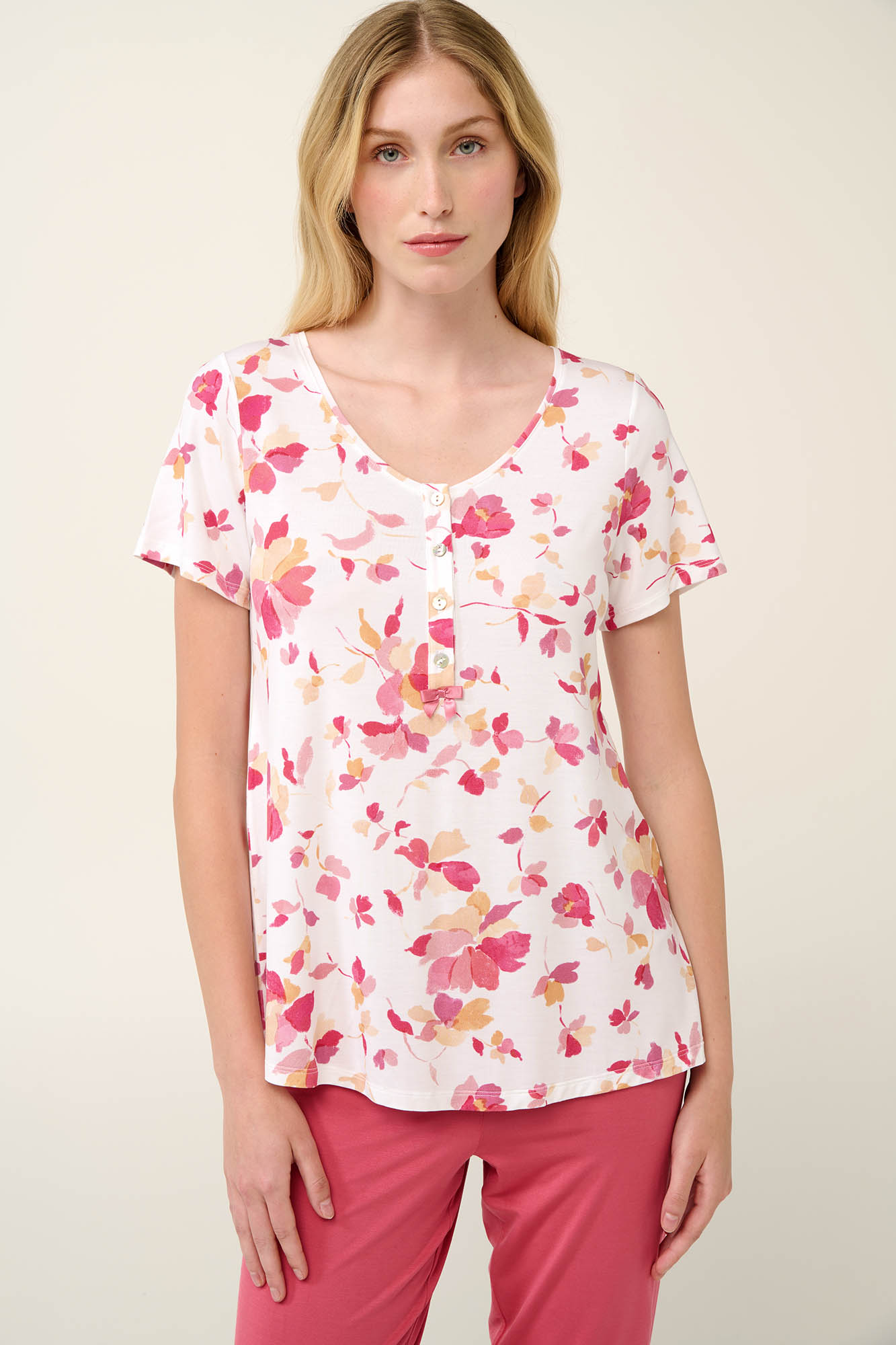 Vamp - Γυναικεία Πυτζάμα Micromodal με Πατιλέτα