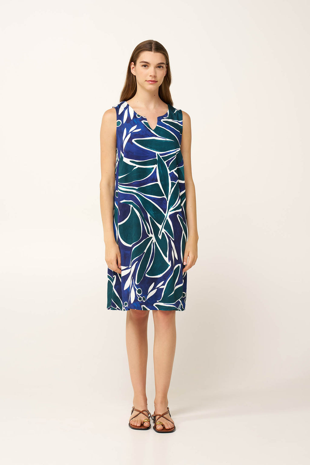 Vamp - Ωκεάνιο Καλοκαιρινό Φόρεμα από Ποπλίνα