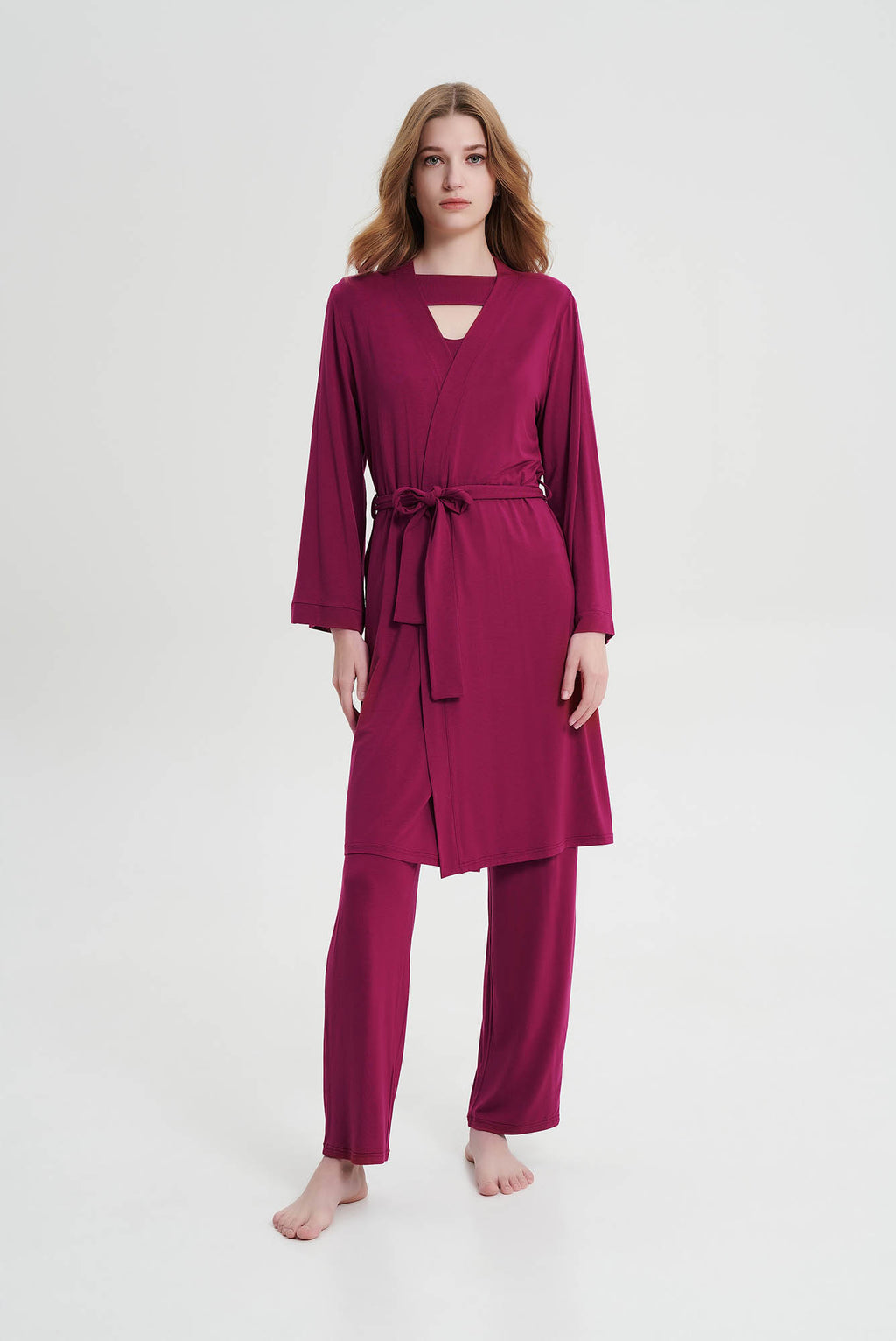 Vamp - Μονόχρωμη Σταυρωτή Ρόμπα