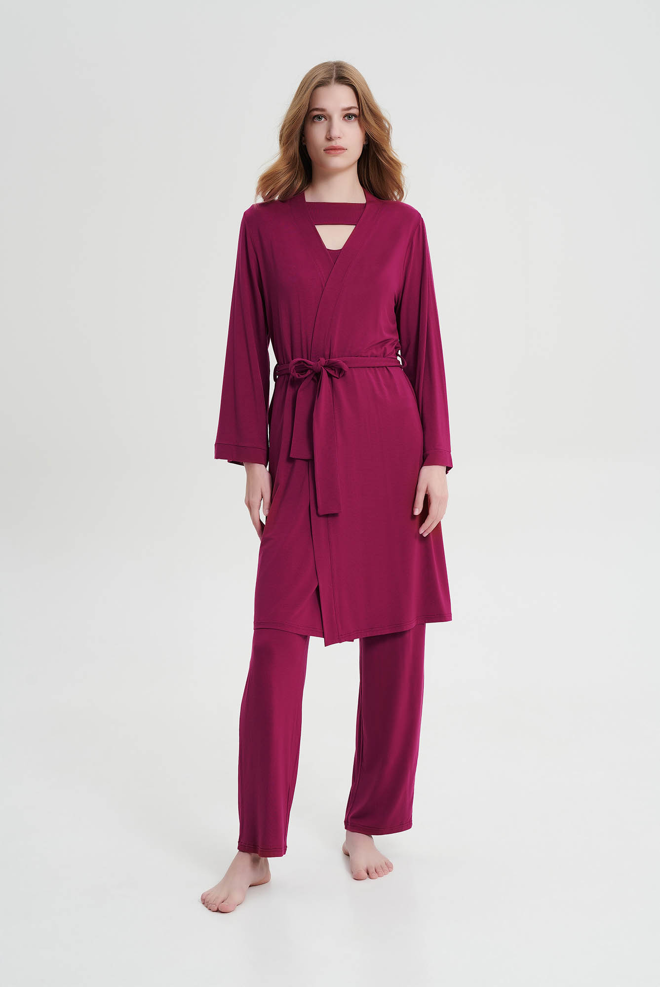 Vamp - Μονόχρωμη Σταυρωτή Ρόμπα