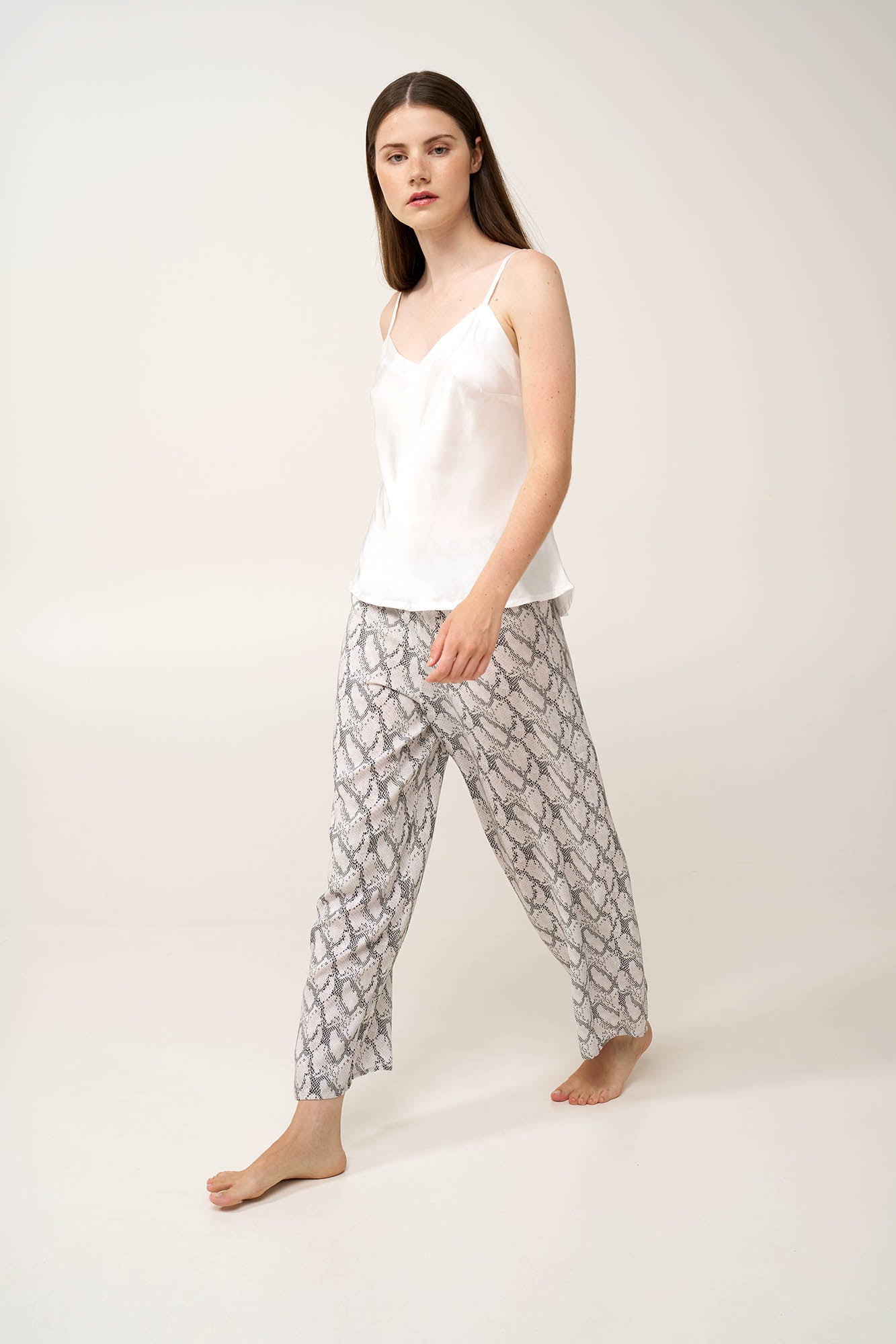 Vamp - Γυναικεία Πυτζάμα με Σατέν Τοπ