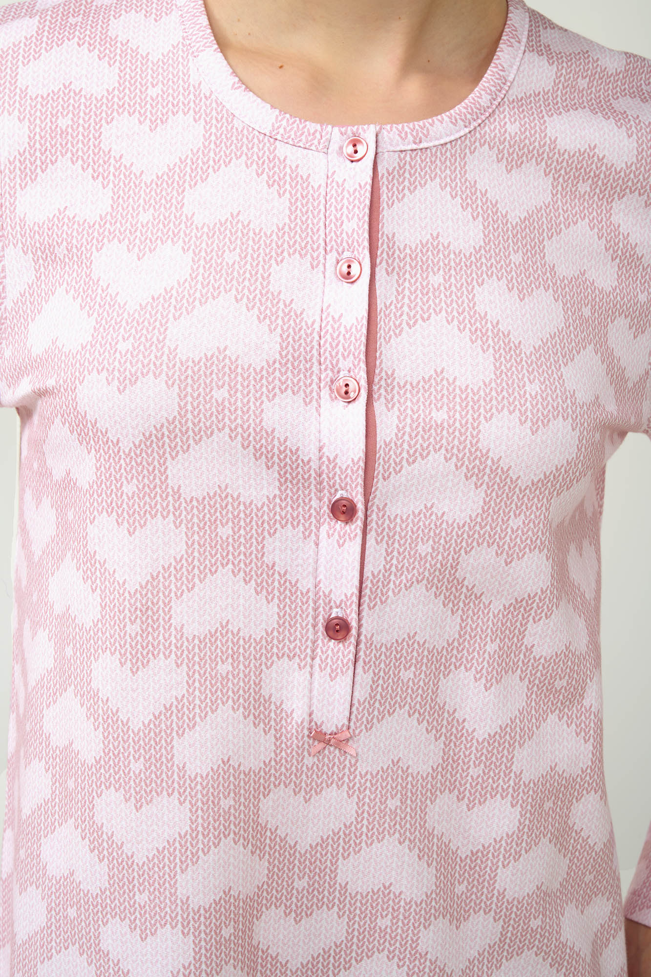 Vamp - Γυναικείο Νυχτικό Φούτερ με Πατιλέτα