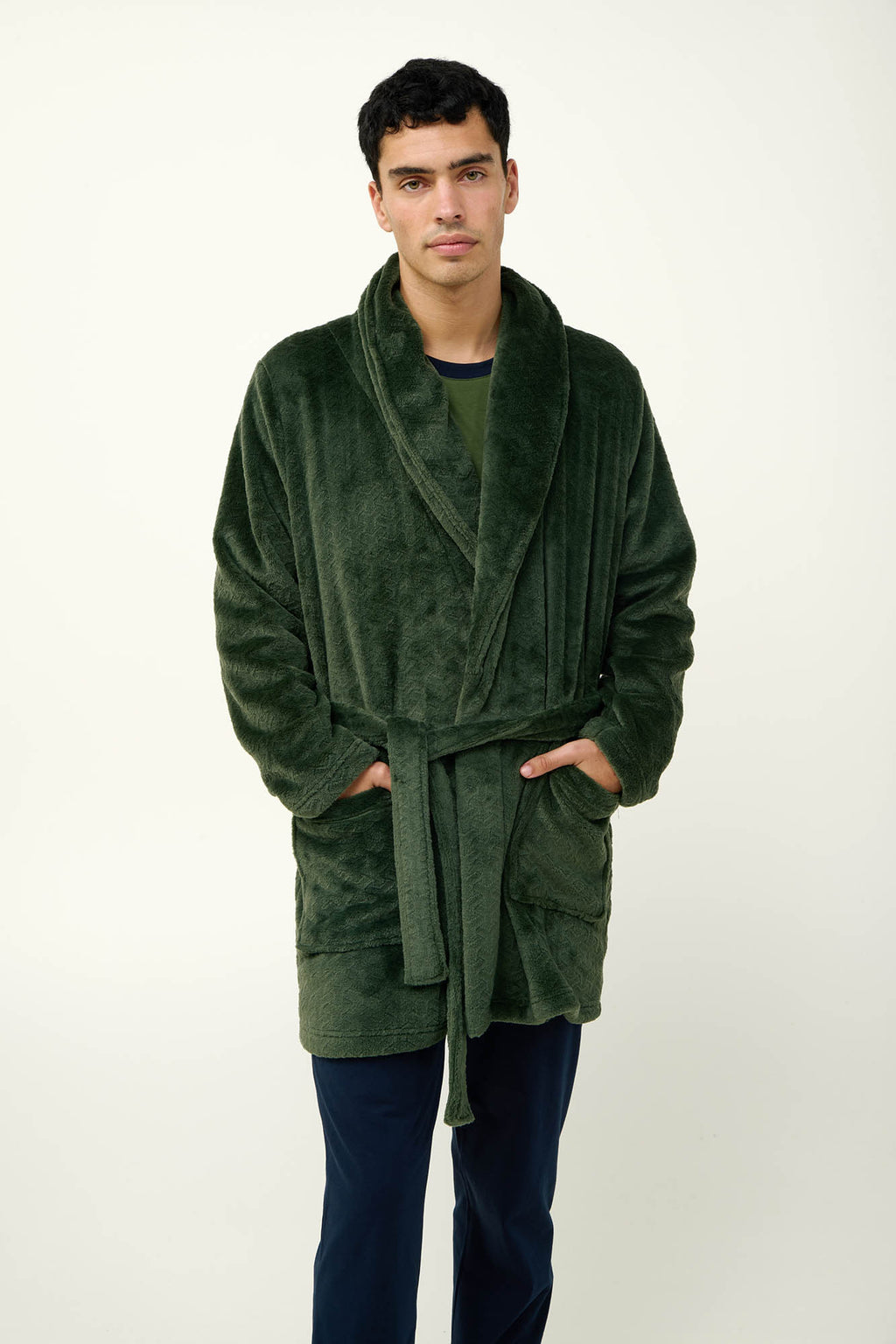 Vamp - Ανδρική Σταυρωτή Ρόμπα Fleece