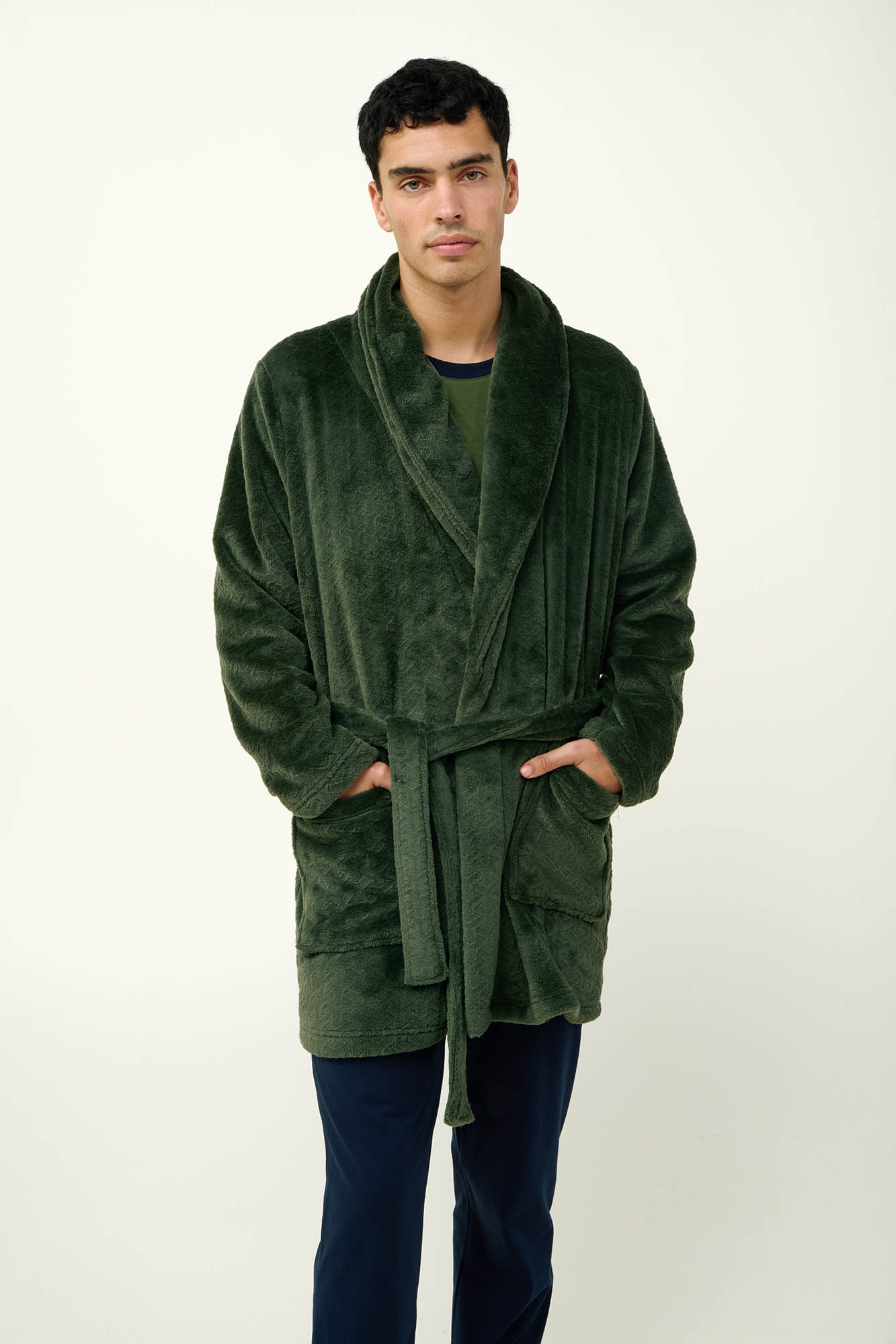 Vamp - Ανδρική Σταυρωτή Ρόμπα Fleece