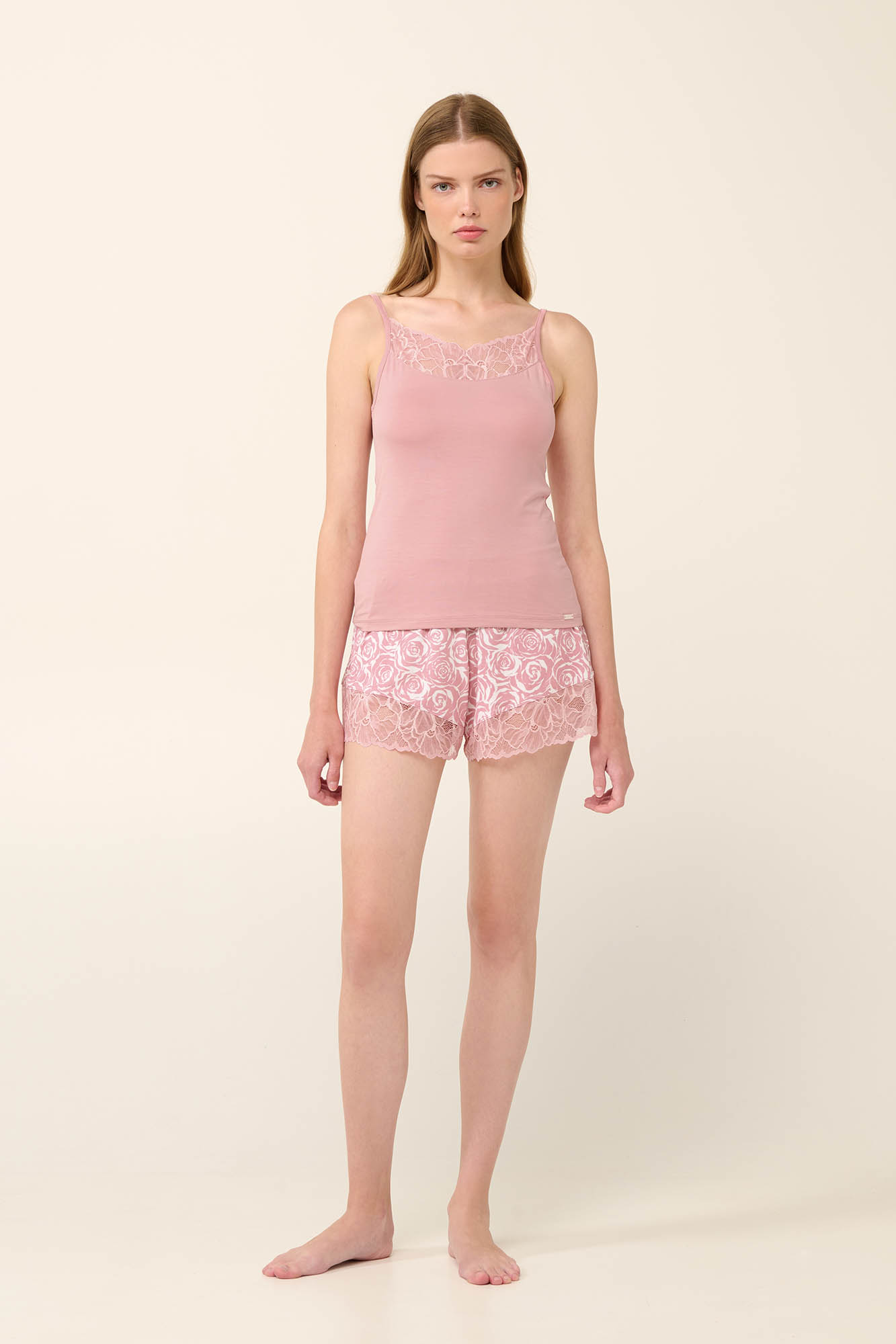 Vamp - Γυναικείο Φανελάκι Micromodal με Δαντέλα