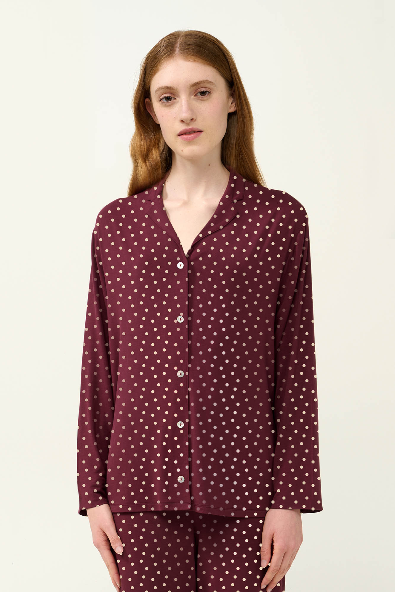 Vamp - Γυναικεία Πυτζάμα Micromodal με Κουμπιά