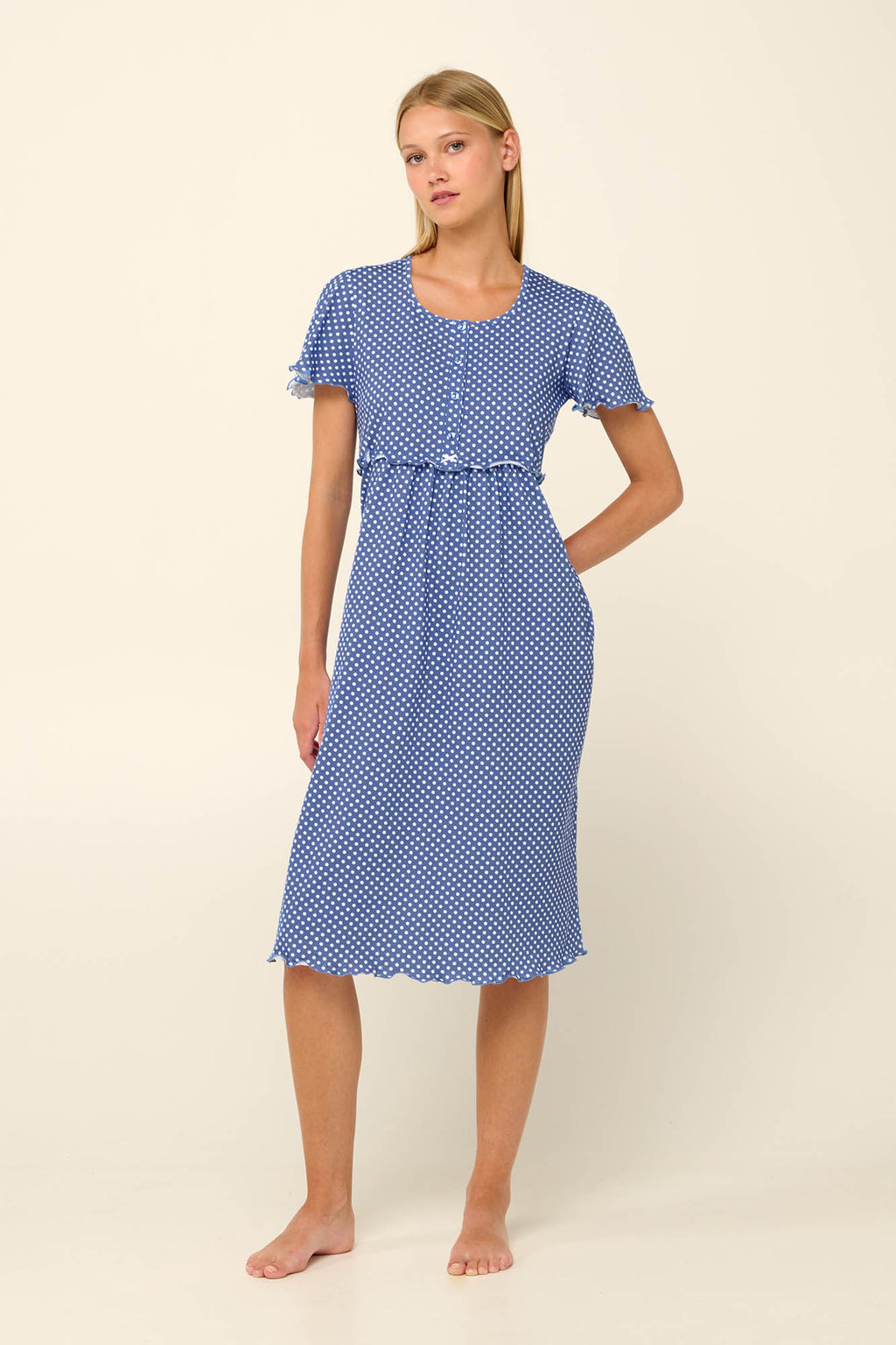 Vamp - Βαμβακερό Νυχτικό Εγκυμοσύνης και Θηλασμού