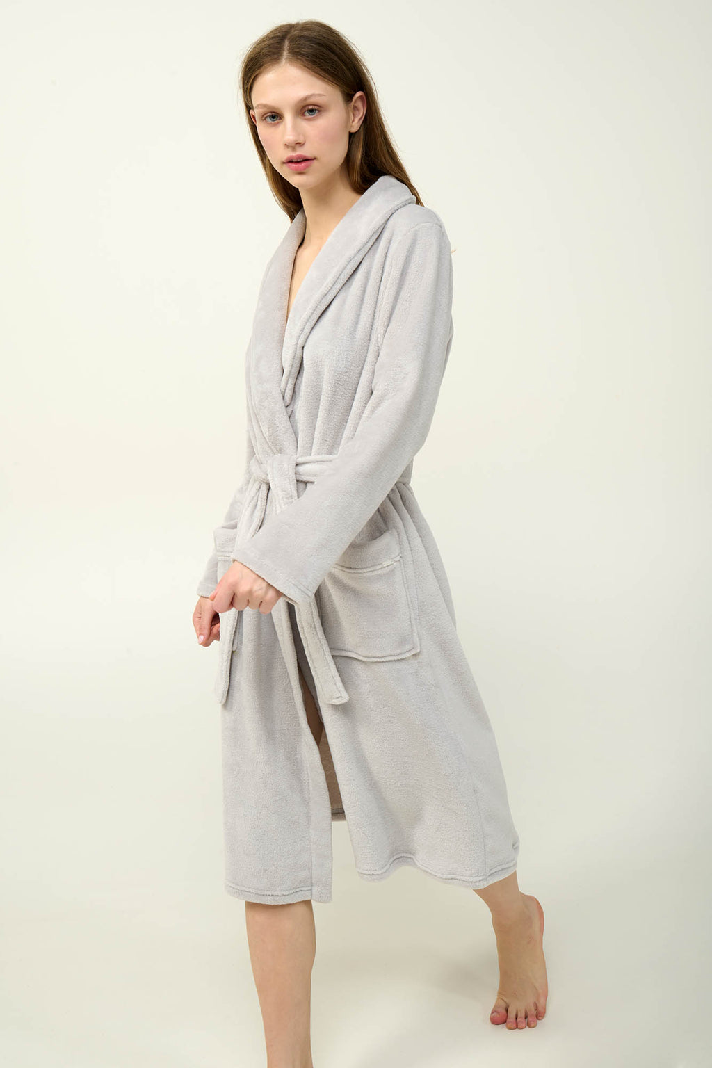 Vamp - Γυναικεία Σταυρωτή Ρόμπα Fleece