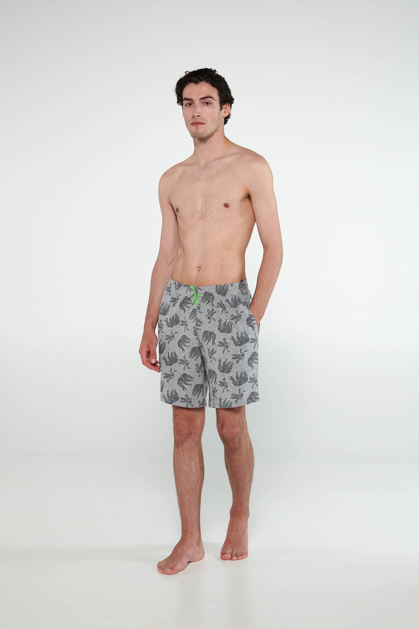 Vamp - Εμπριμέ Κοντό Παντελόνι