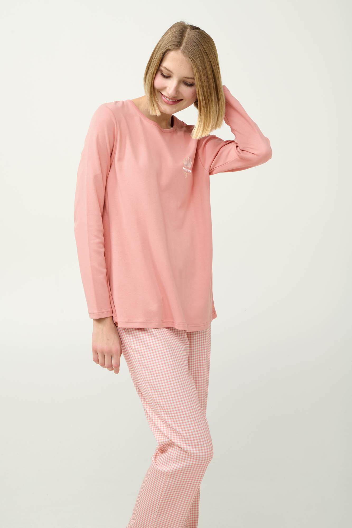 Vamp - Χειμερινή Γυναικεία Βαμβακερή Πυτζάμα