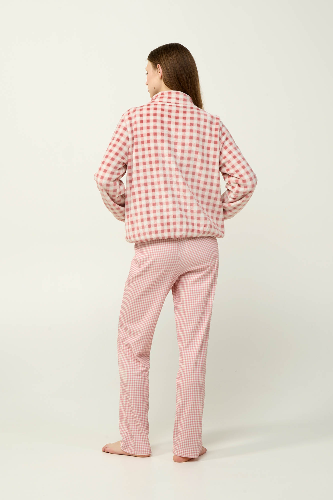 Vamp - Γυναικεία Fleece Ρόμπα με Φερμουάρ