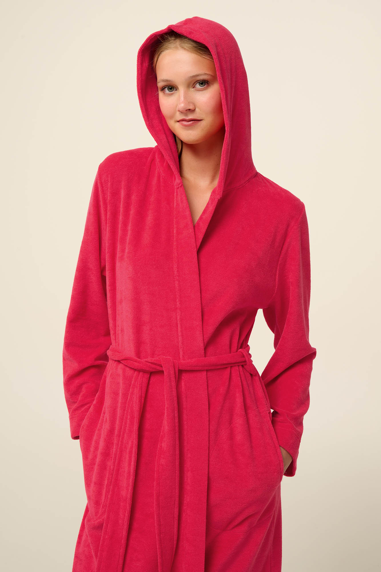 Vamp - Μονόχρωμη Frottee Γυναικεία Ρόμπα