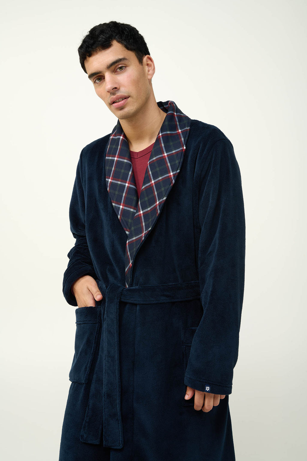 Vamp - Μακριά Ανδρική Fleece Ρόμπα