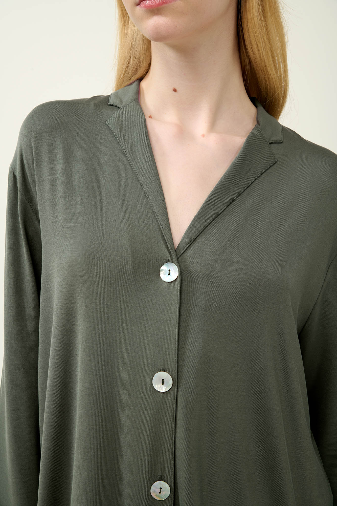 Vamp - Κουμπωτό Χειμερινό Νυχτικό Micromodal