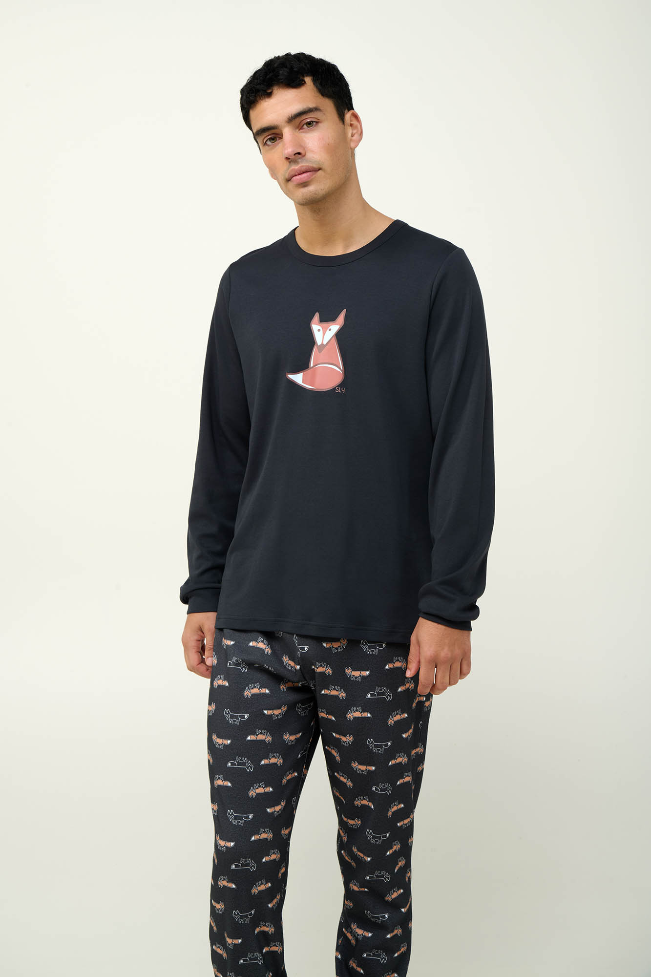 Vamp - Ανδρική Βαμβακερή Πυτζάμα με Μανσέτες