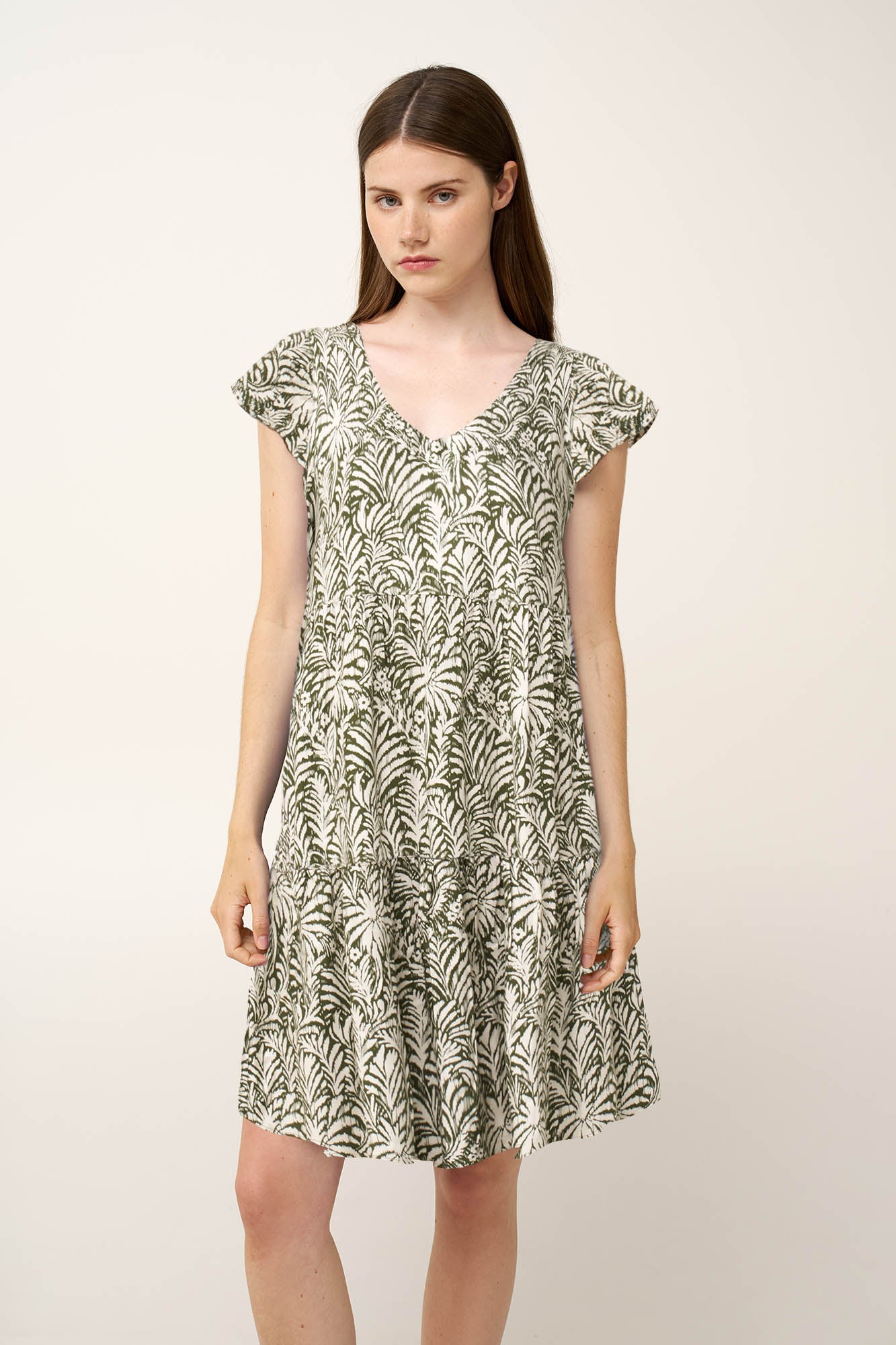 Vamp - Καλοκαιρινό Jungle Φόρεμα από Ποπλίνα