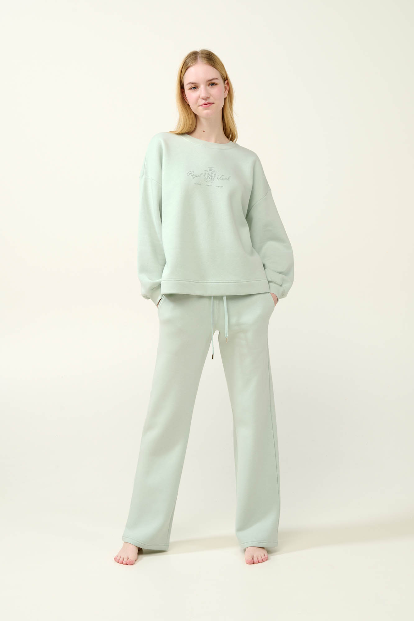 Vamp - Γυναικεία Φούτερ Φόρμα με Μανσέτες