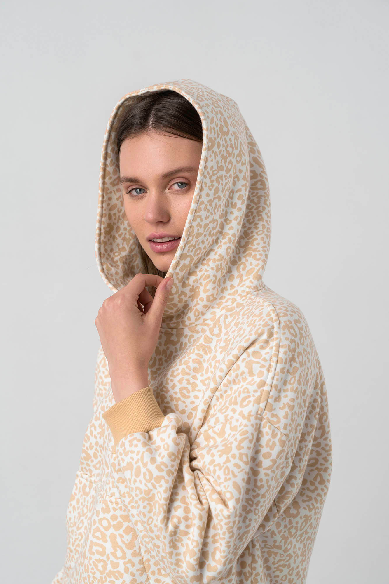 Vamp - Εμπριμέ Μπλούζα με Κουκούλα