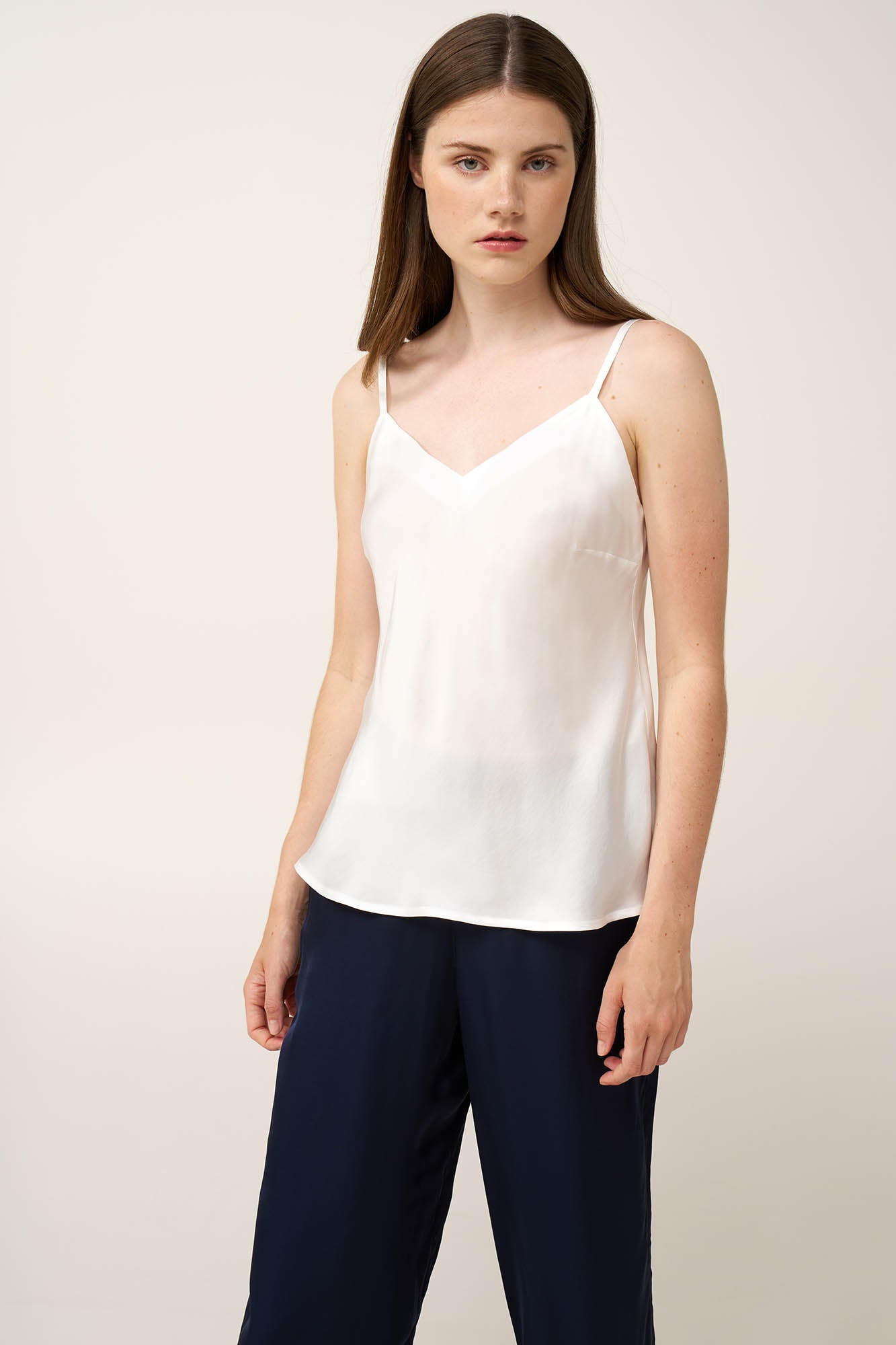 Vamp - Γυναικείο Φαρδύ Σατέν Παντελόνι