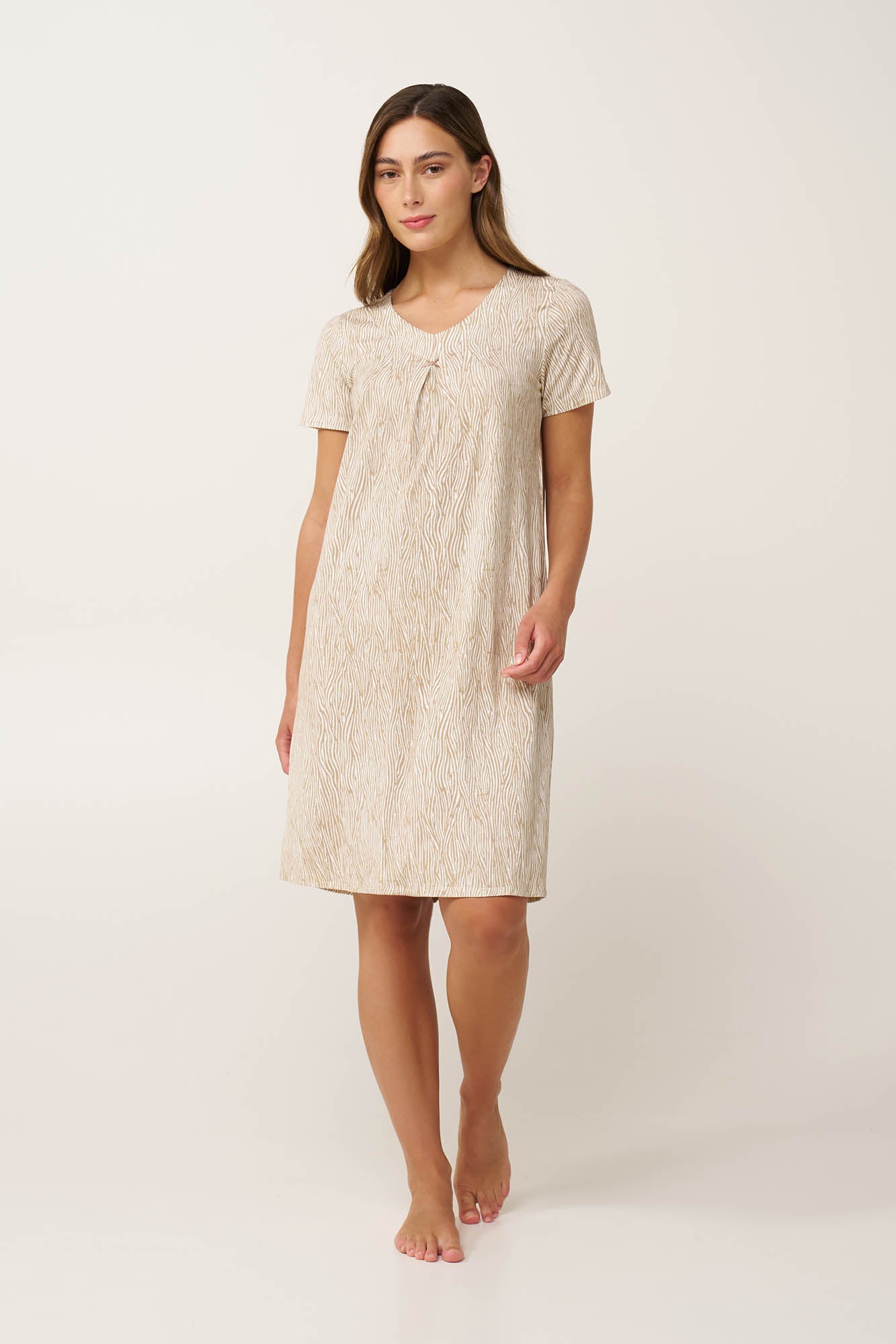 Vamp - Νυχτικό Micromodal με Πιέτα