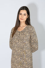 Harmony - Νυχτικό Leopard Με Πατιλέτα Και Δαντέλα Micromodal