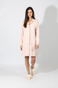 Harmony - Νυχτικό Μονόχρωμο Σακάκι Cotton/Modal  Pink