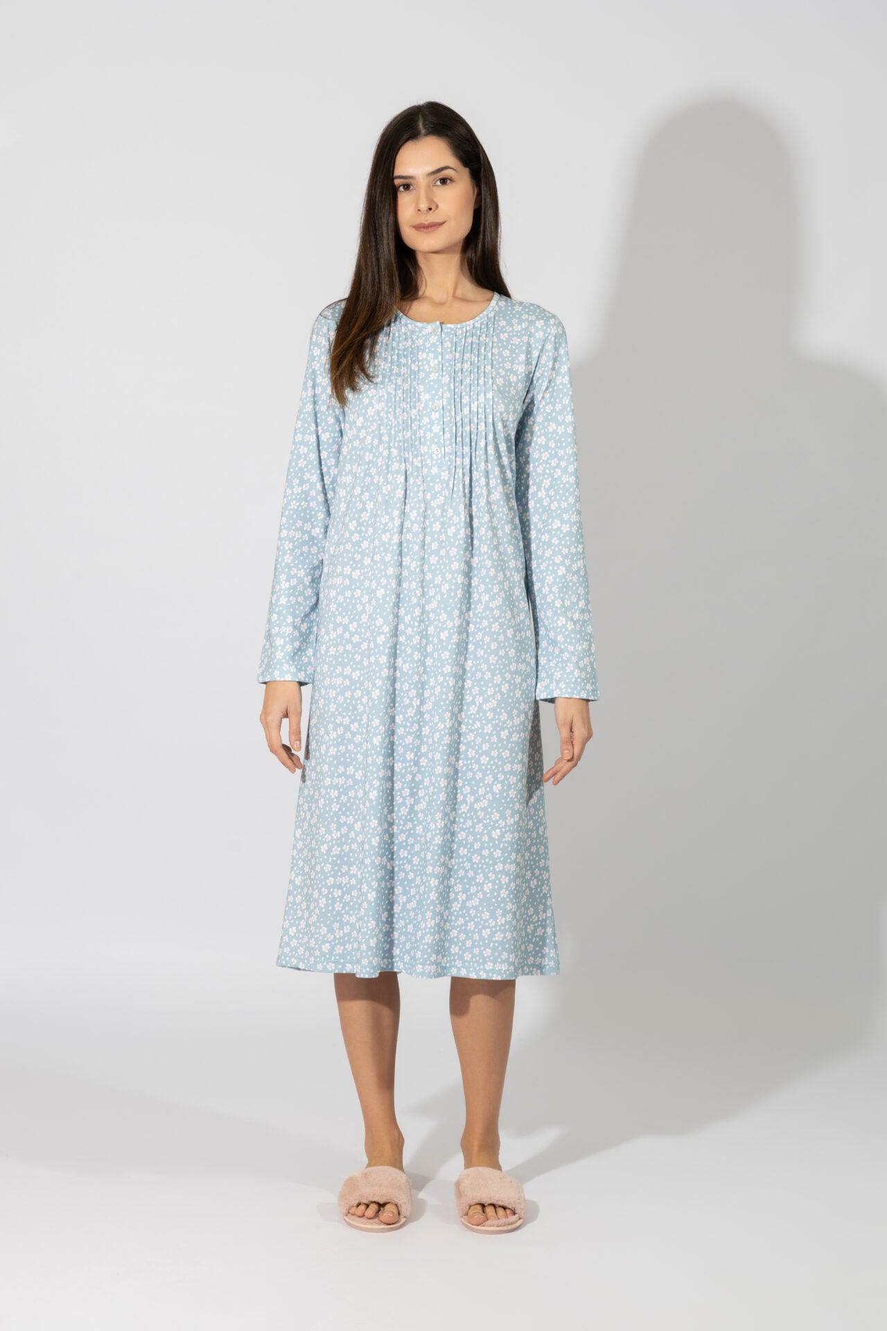 Harmony - Νυχτικό Κλασσικό Εμπριμέ Πατιλέτα Cotton/Modal