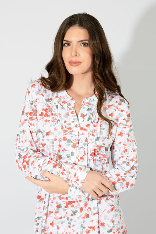 Harmony - Νυχτικό Κλασσικό Εμπριμέ Πατιλέτα Cotton/Modal