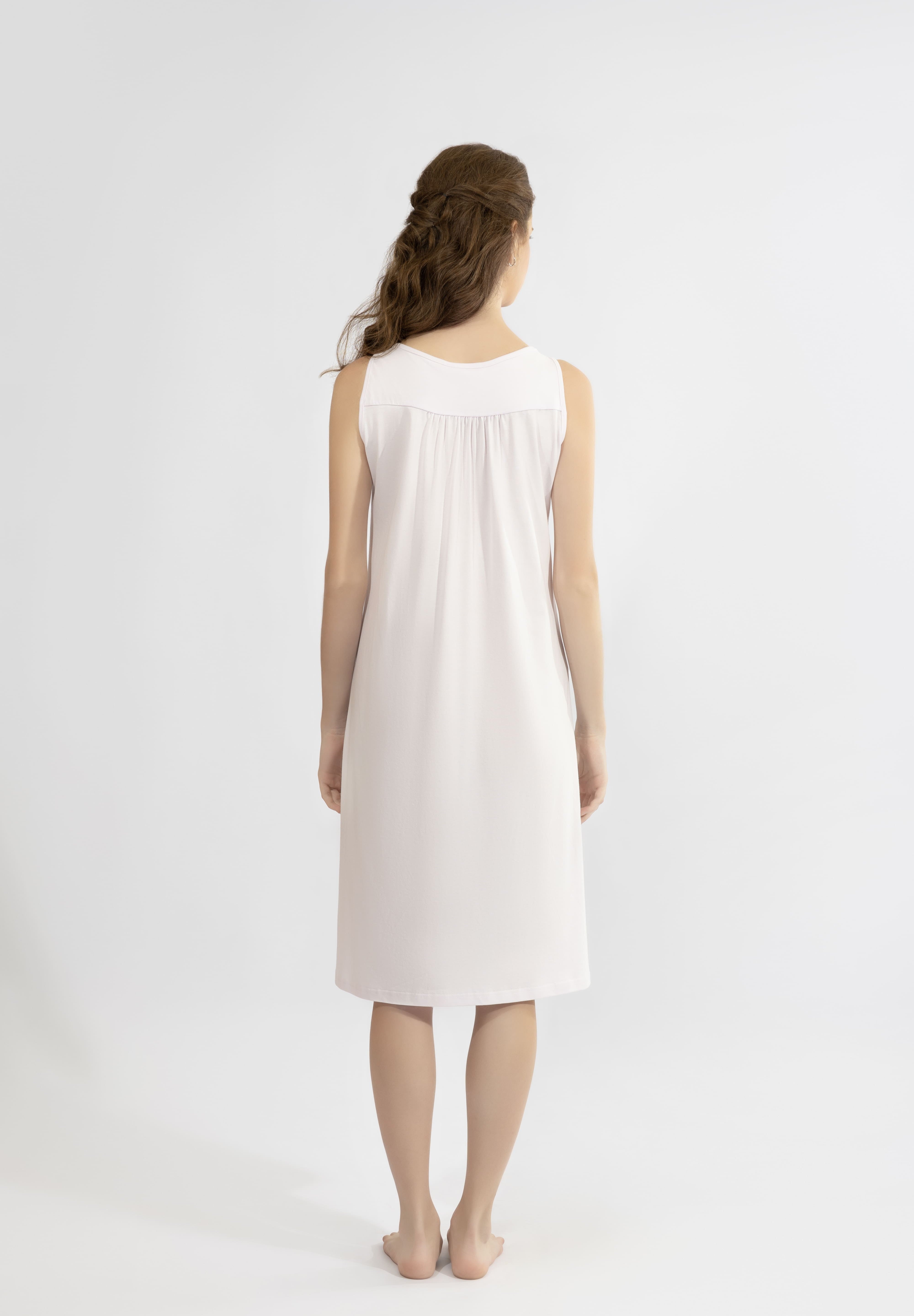 Harmony - Minimal Αμάνικο Νυχτικό 50% Cotton - 50% Modal