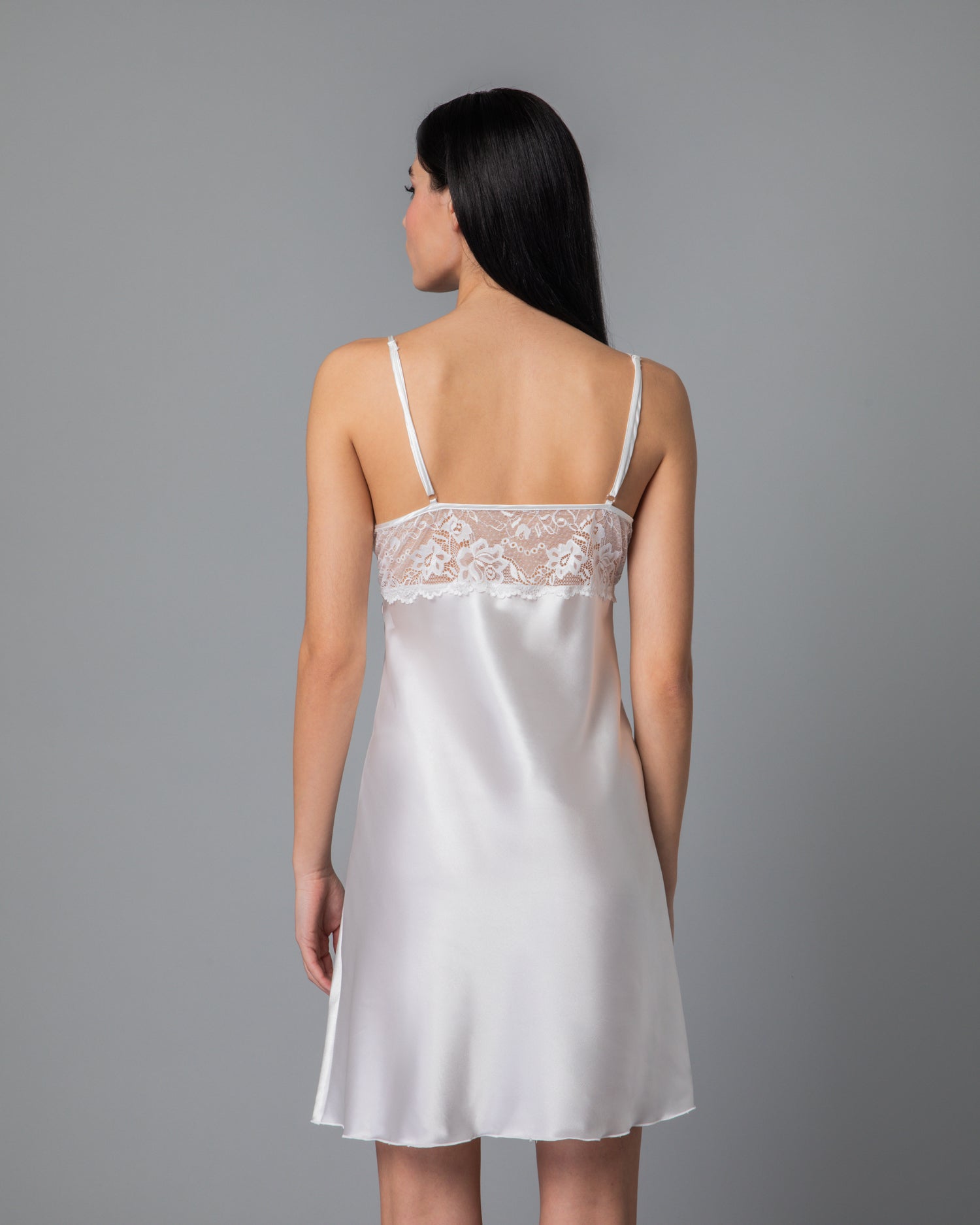 MilenaByParis - Νυφικό Σετ Σατέν Νυχτικό και Ρόμπα