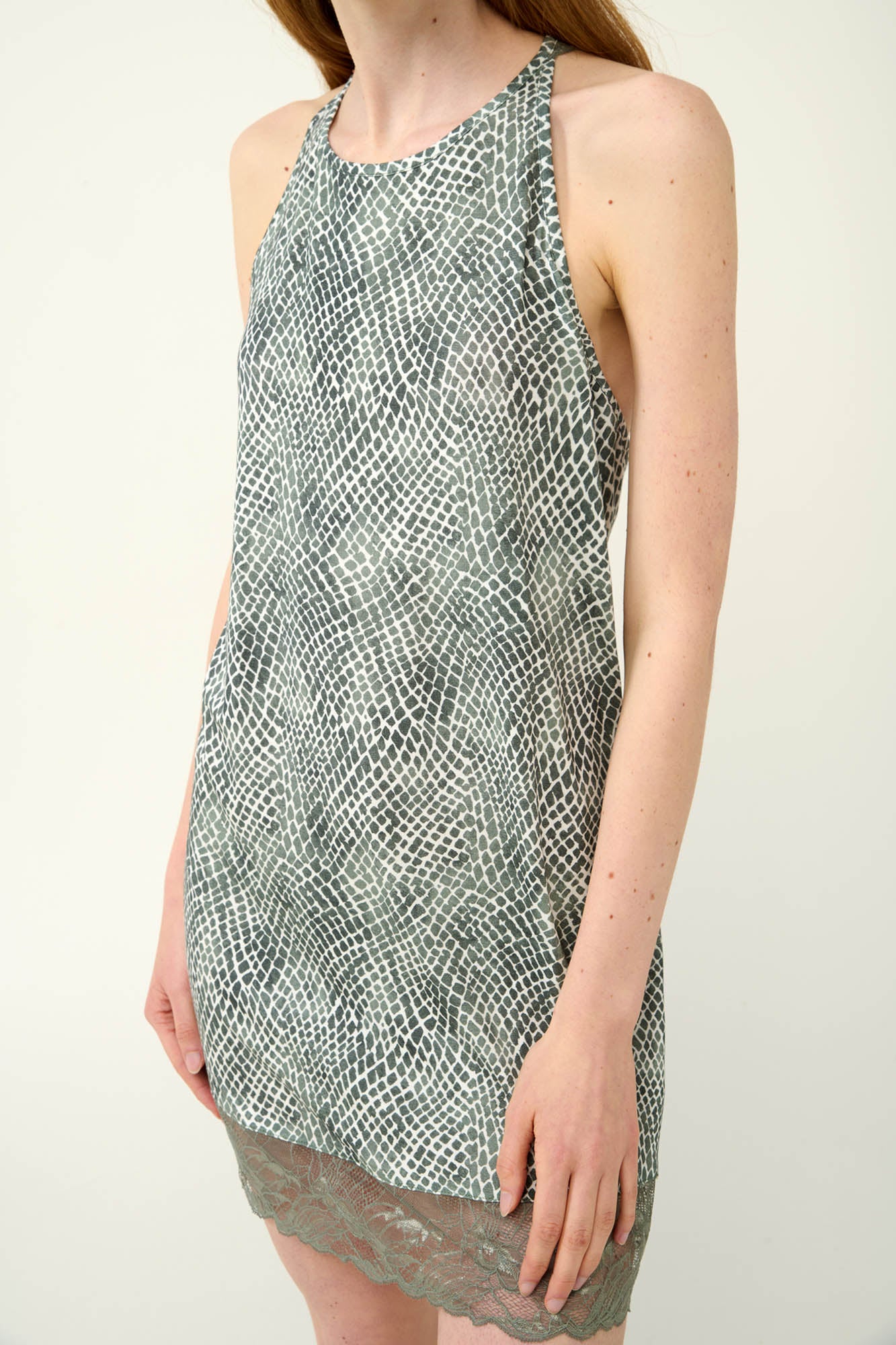 Vamp - Νυχτικό Micromodal με Πλάτη από Δαντέλα