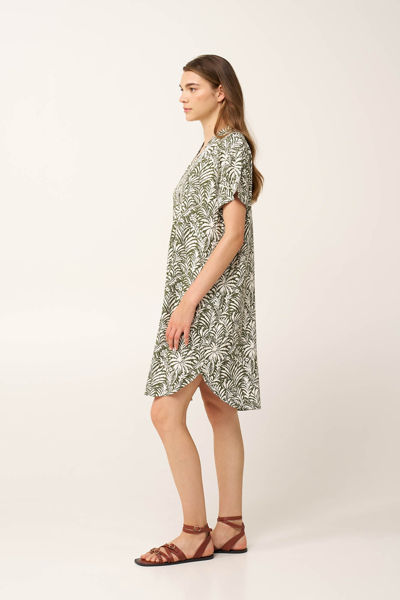 Vamp - Καλοκαιρινό Φόρεμα από Ποπλίνα με V