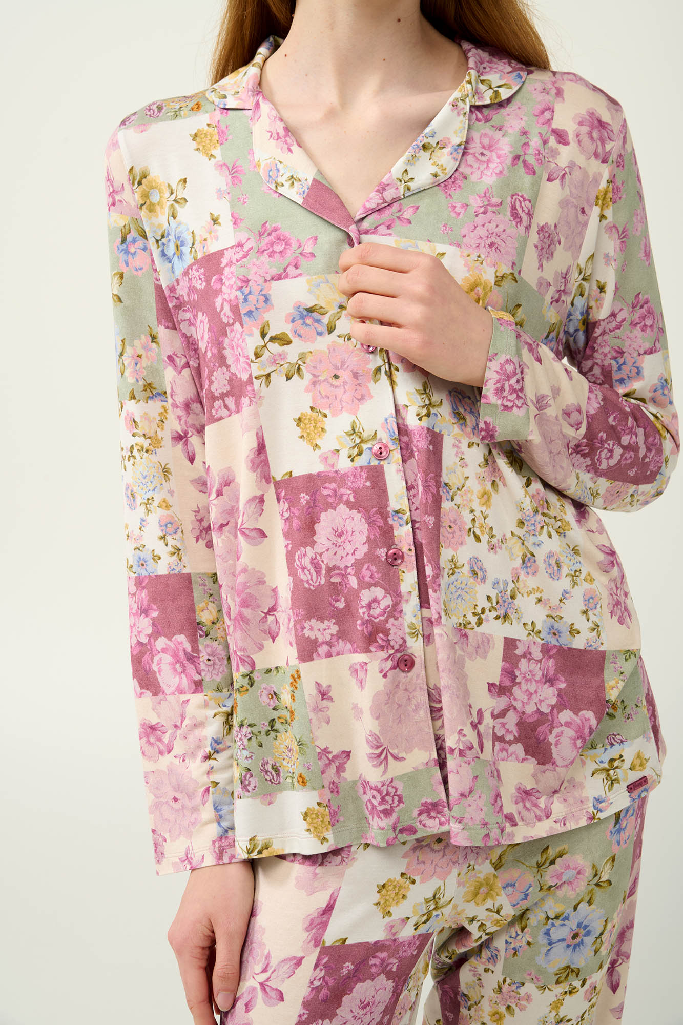 Vamp - Γυναικεία Κουμπωτή Πυτζάμα Micromodal