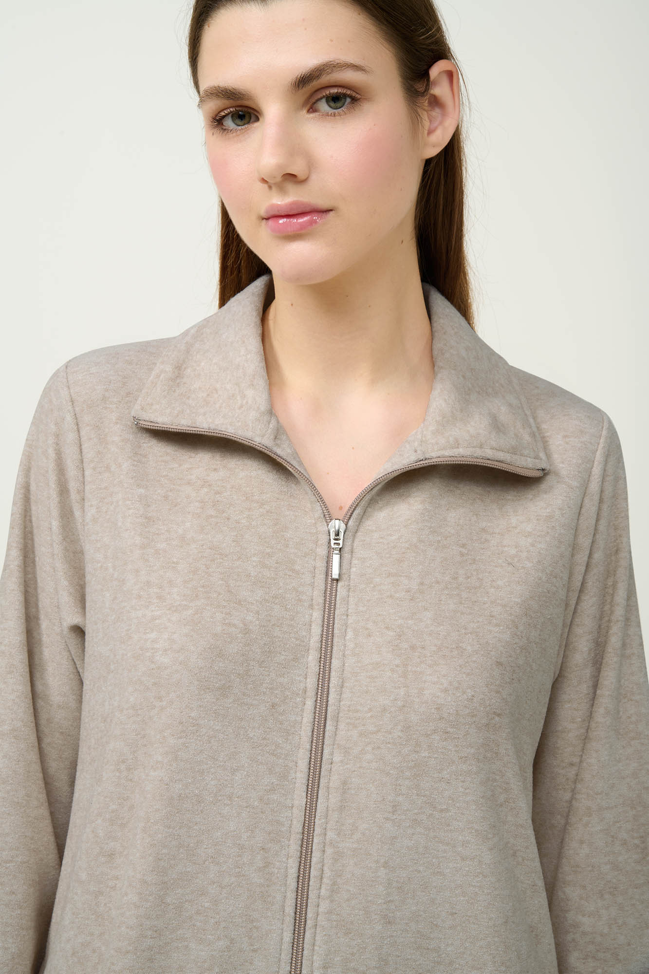 Vamp - Γυναικεία Frottee Ρόμπα με Φερμουάρ