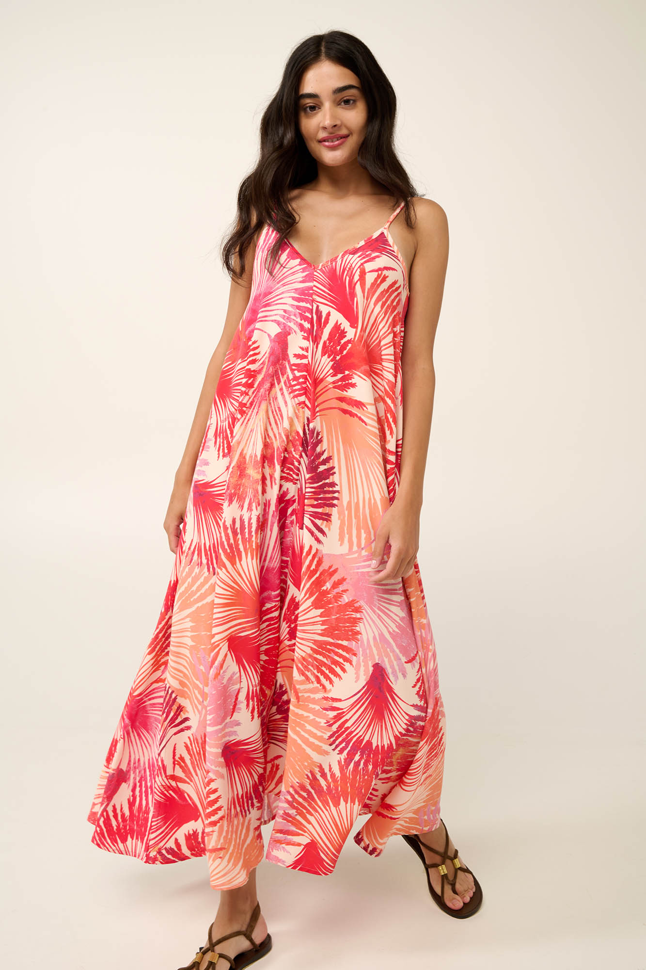 Vamp - Καλοκαιρινό Μάξι Φόρεμα από Ποπλίνα