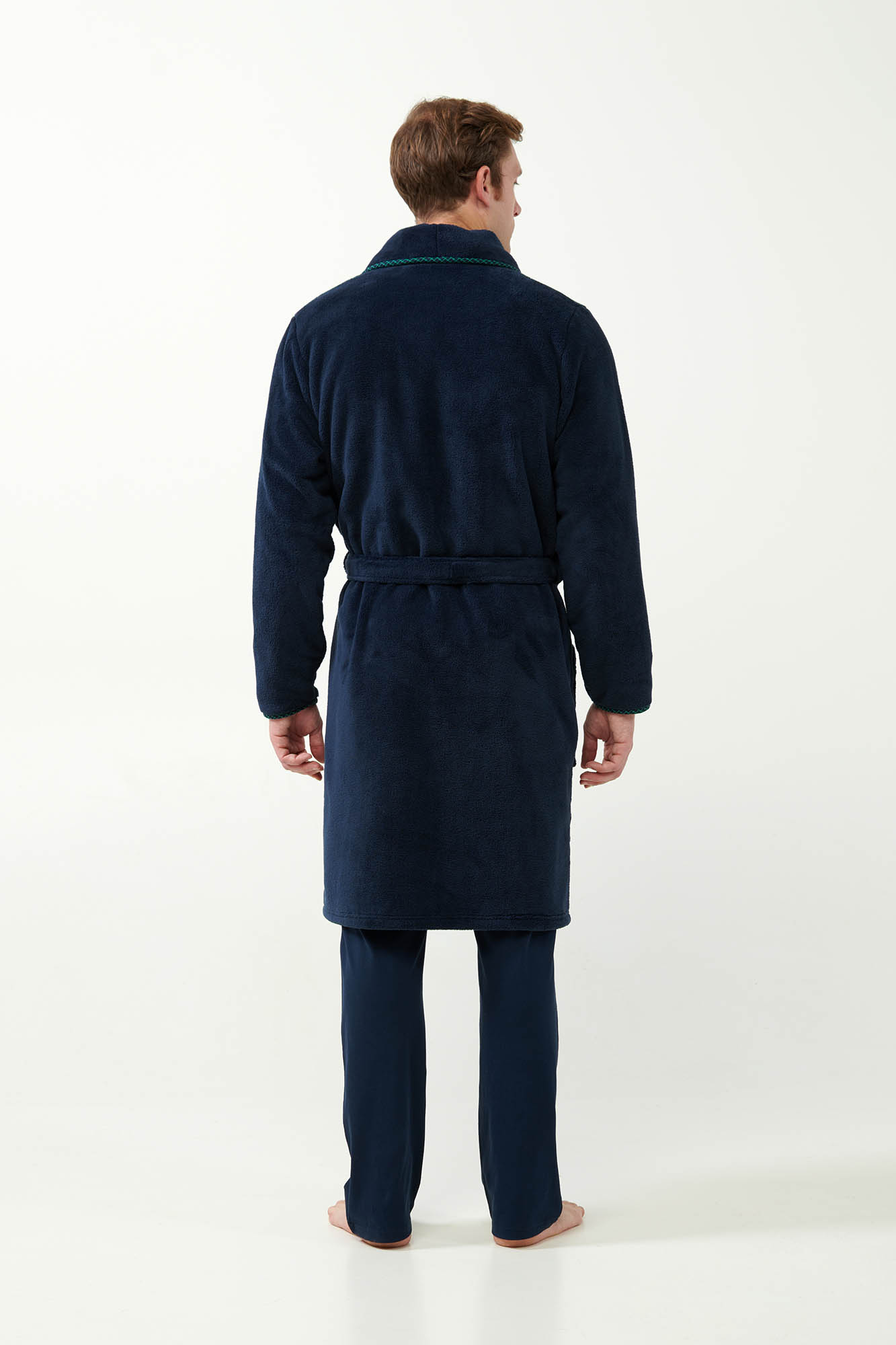 Vamp - Μακριά Σταυρωτή Fleece Ρόμπα